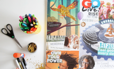 Adult Vision Board Making