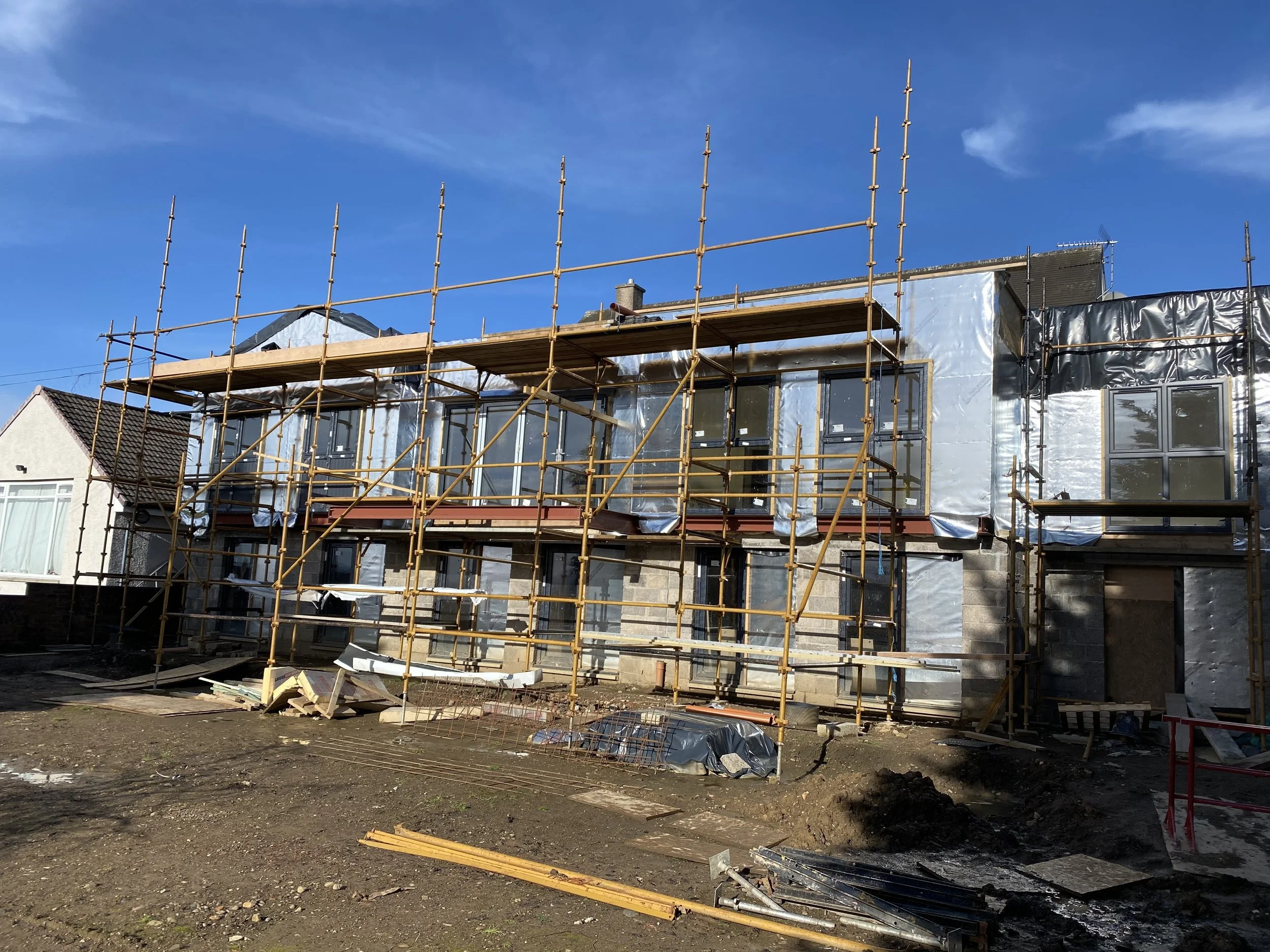 Construction work in Corstorphine