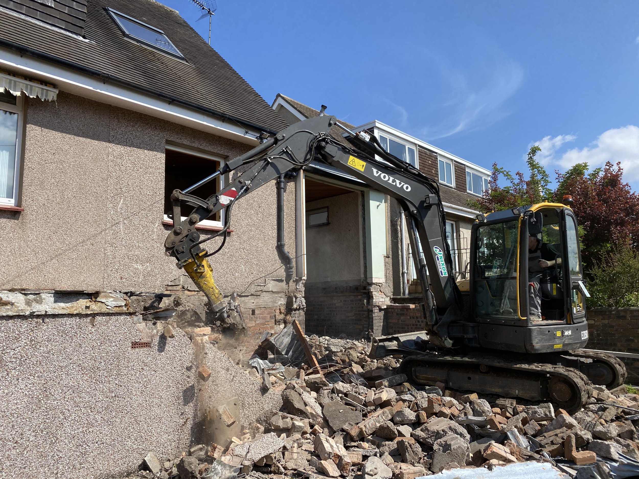 Construction work in Corstorphine