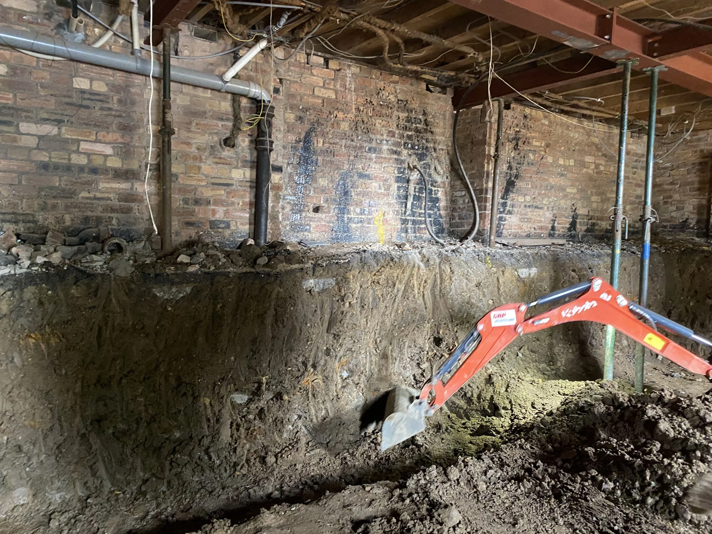 Construction work in Corstorphine