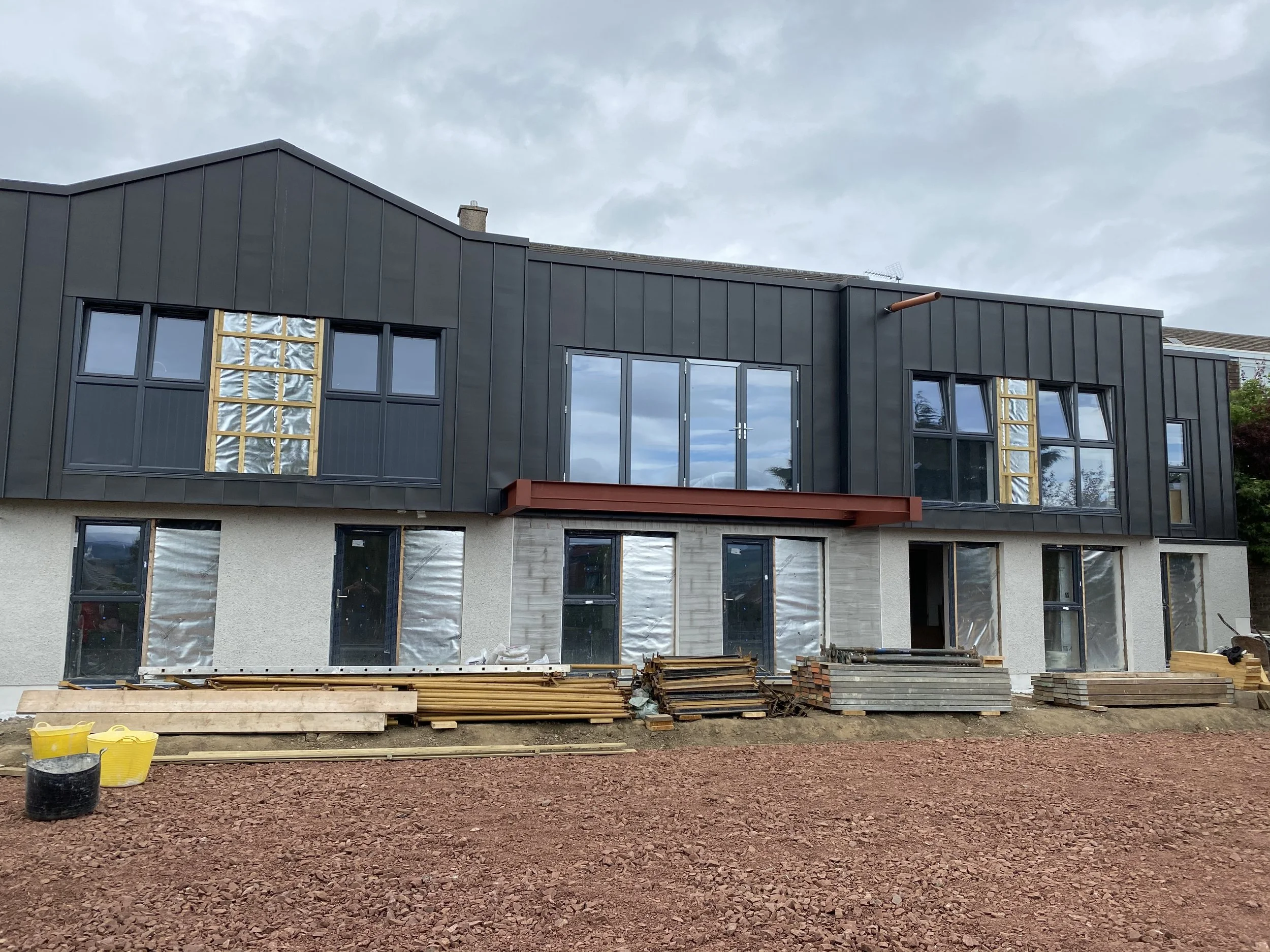 Construction work in Corstorphine