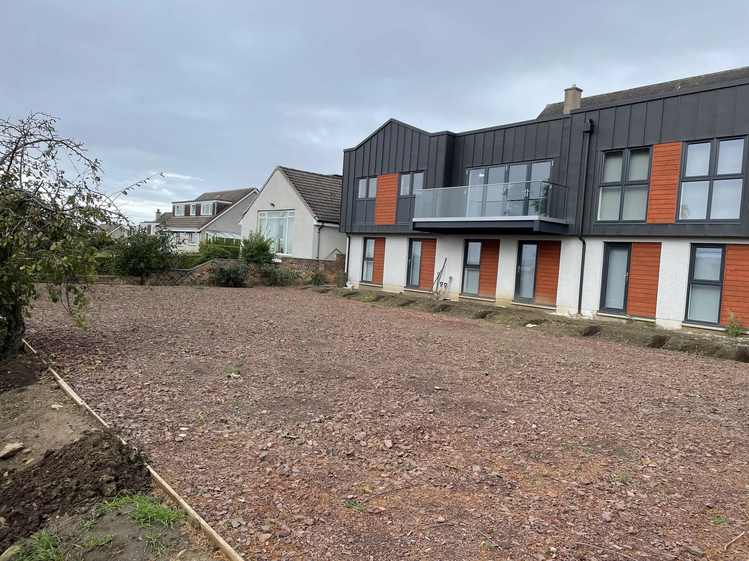 Construction work in Corstorphine