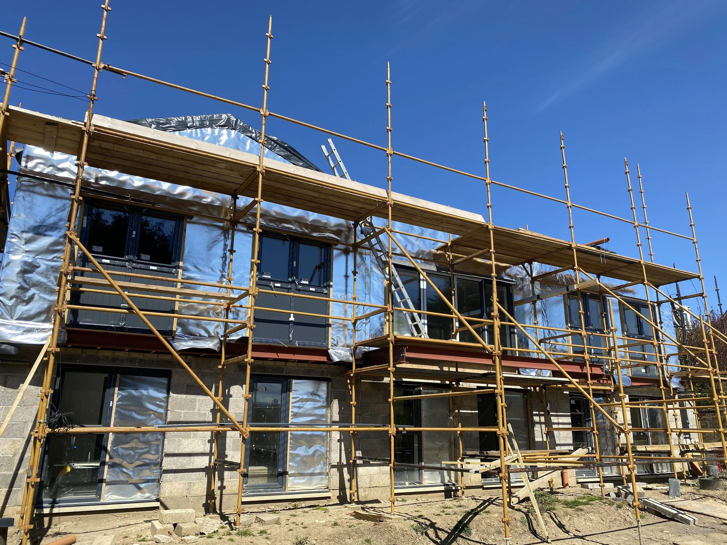 Construction work in Corstorphine