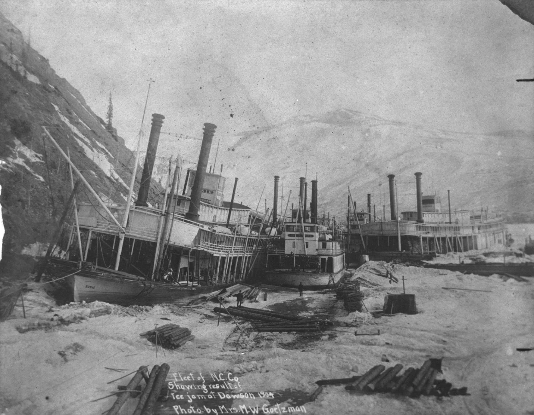 Susie &amp; others trapped in ice on Yukon River