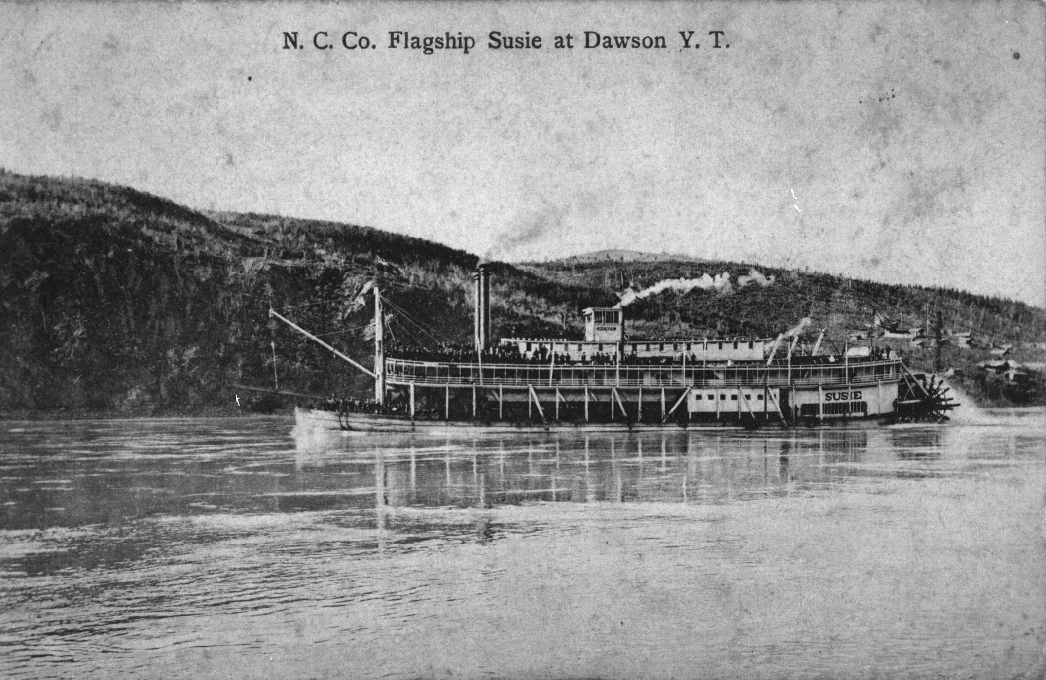 Susie plying the waters of the Yukon