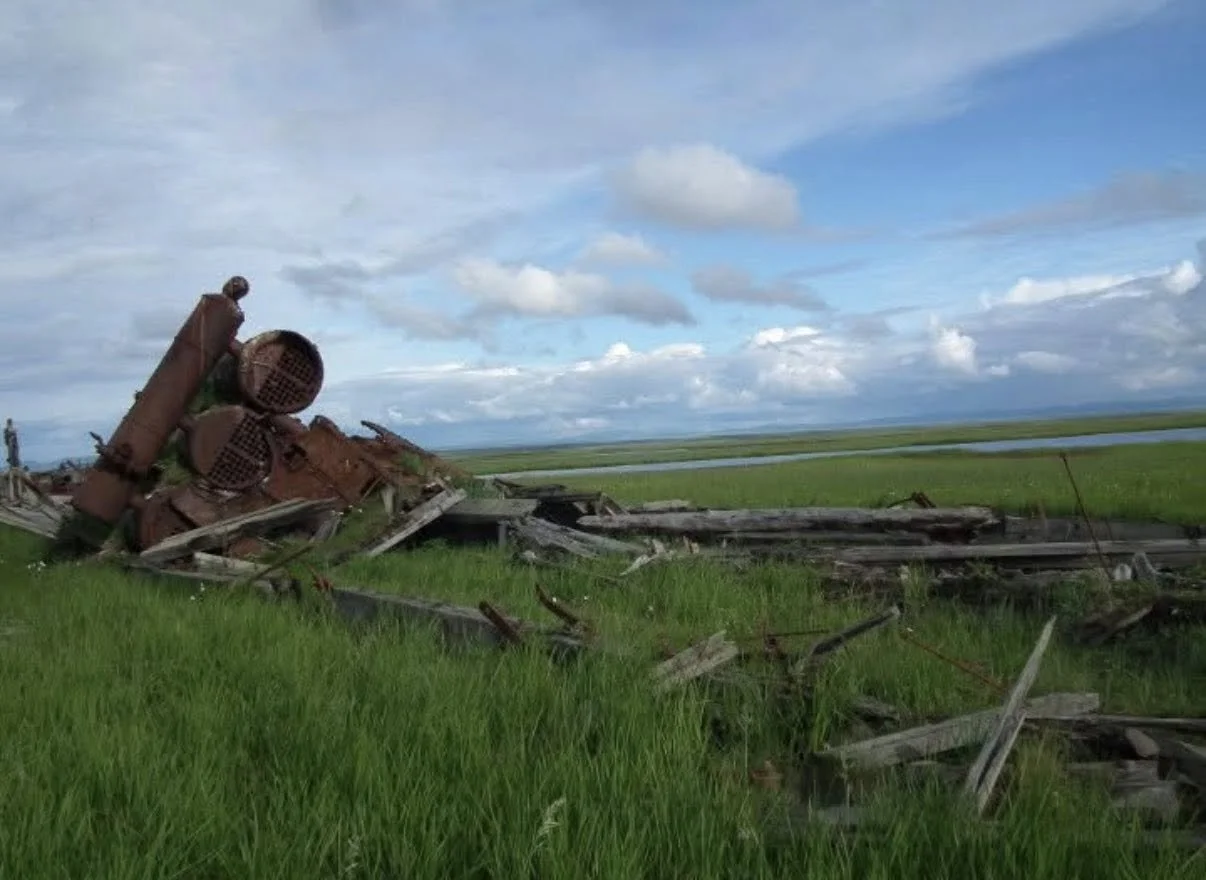 Wreckage in Saint Michael Ship Graveyard