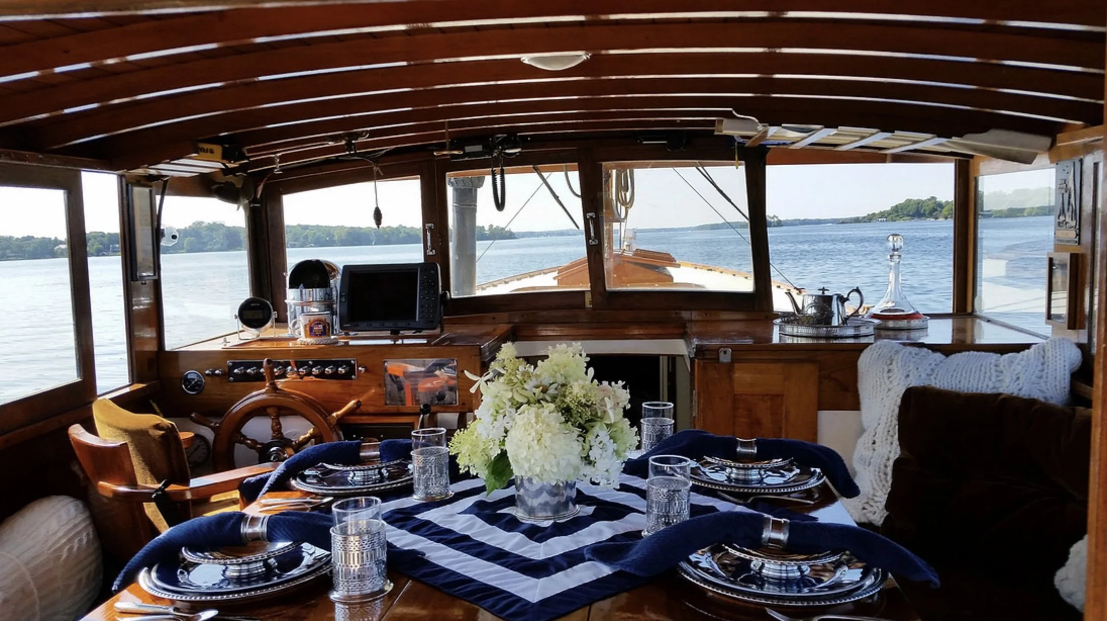 Interior view of the cabin