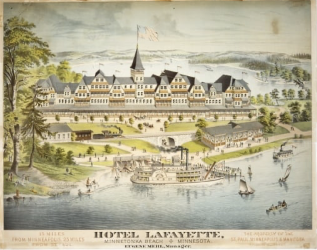  Rendition of the completed hotel 