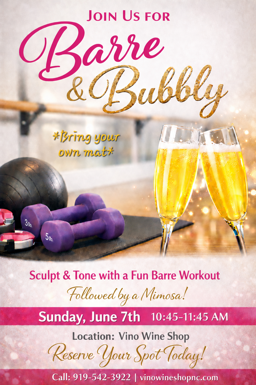 Barre & Bubbly Class
