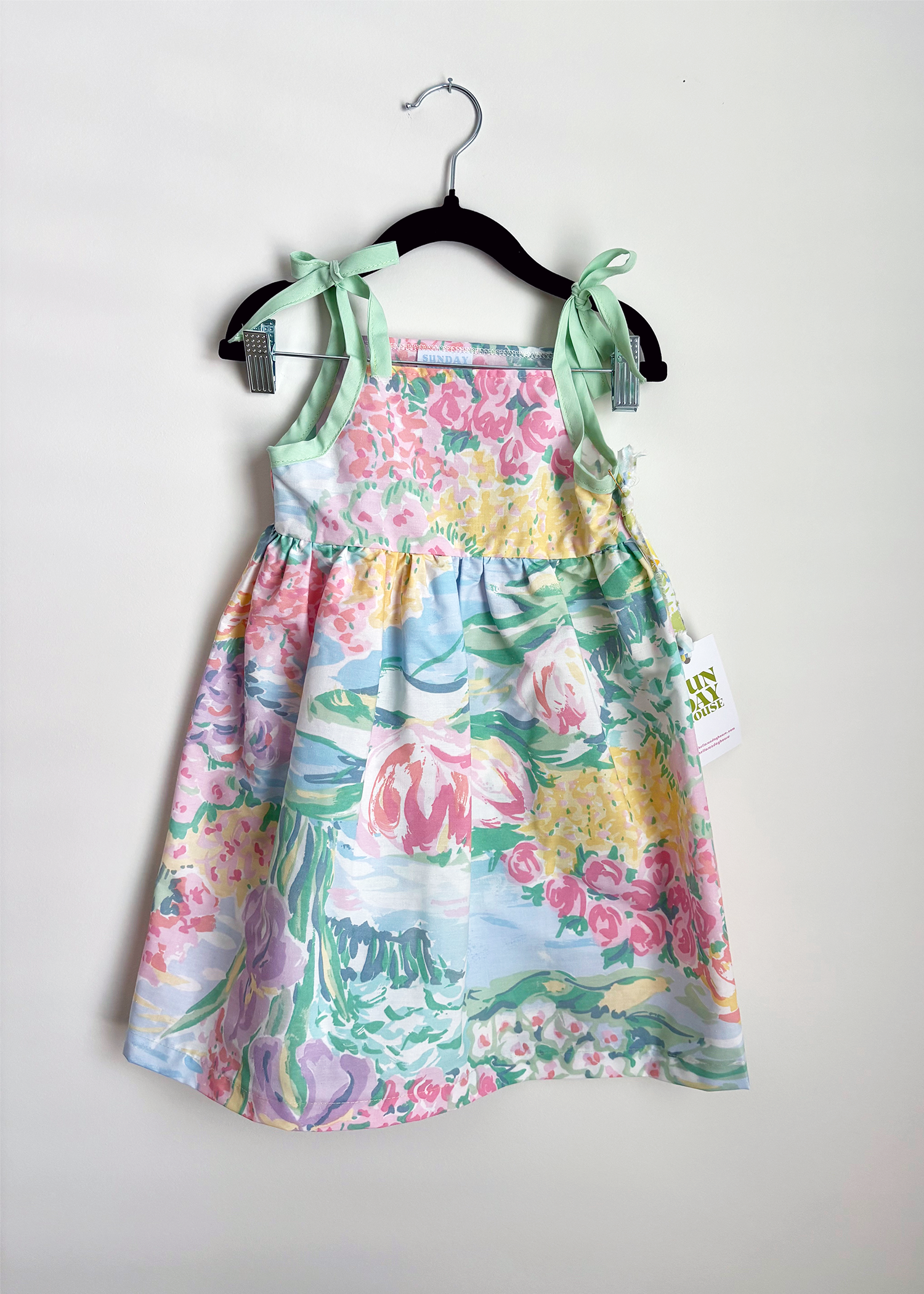 Toddler Dress - Watercolor Floral - 3T