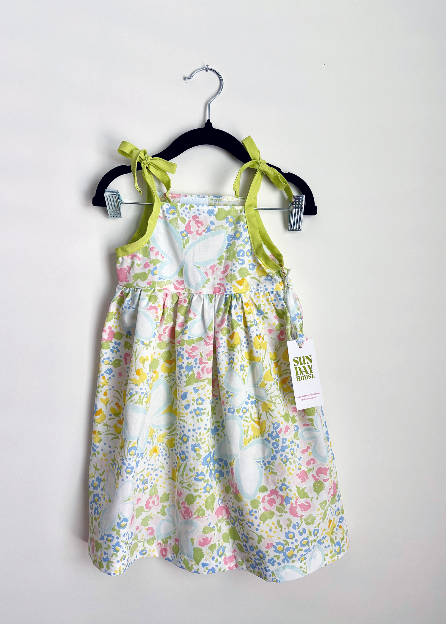 Toddler Dress - Pastel Butterfly - 2T