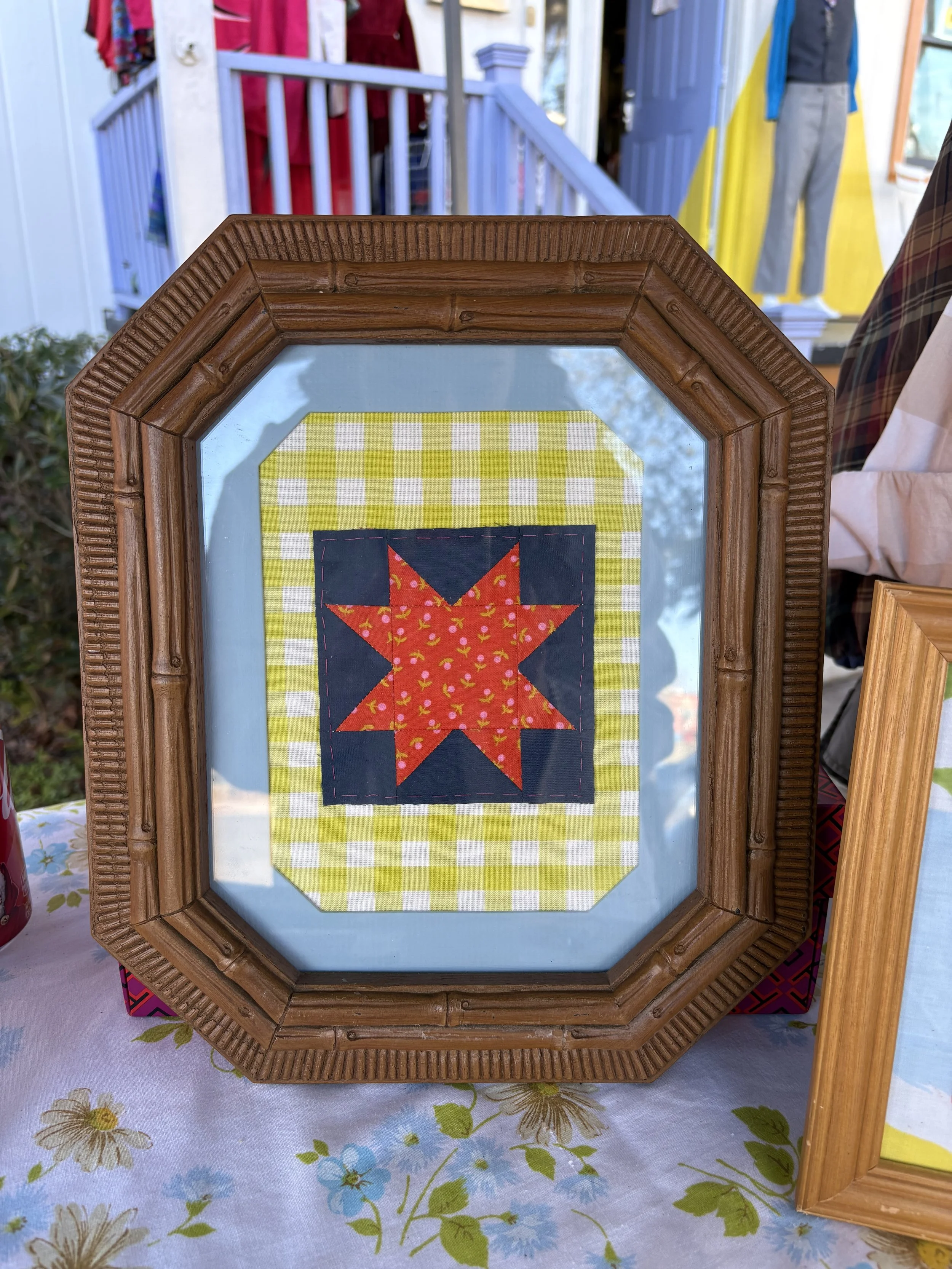 Framed Sawtooth Quilt Block 1