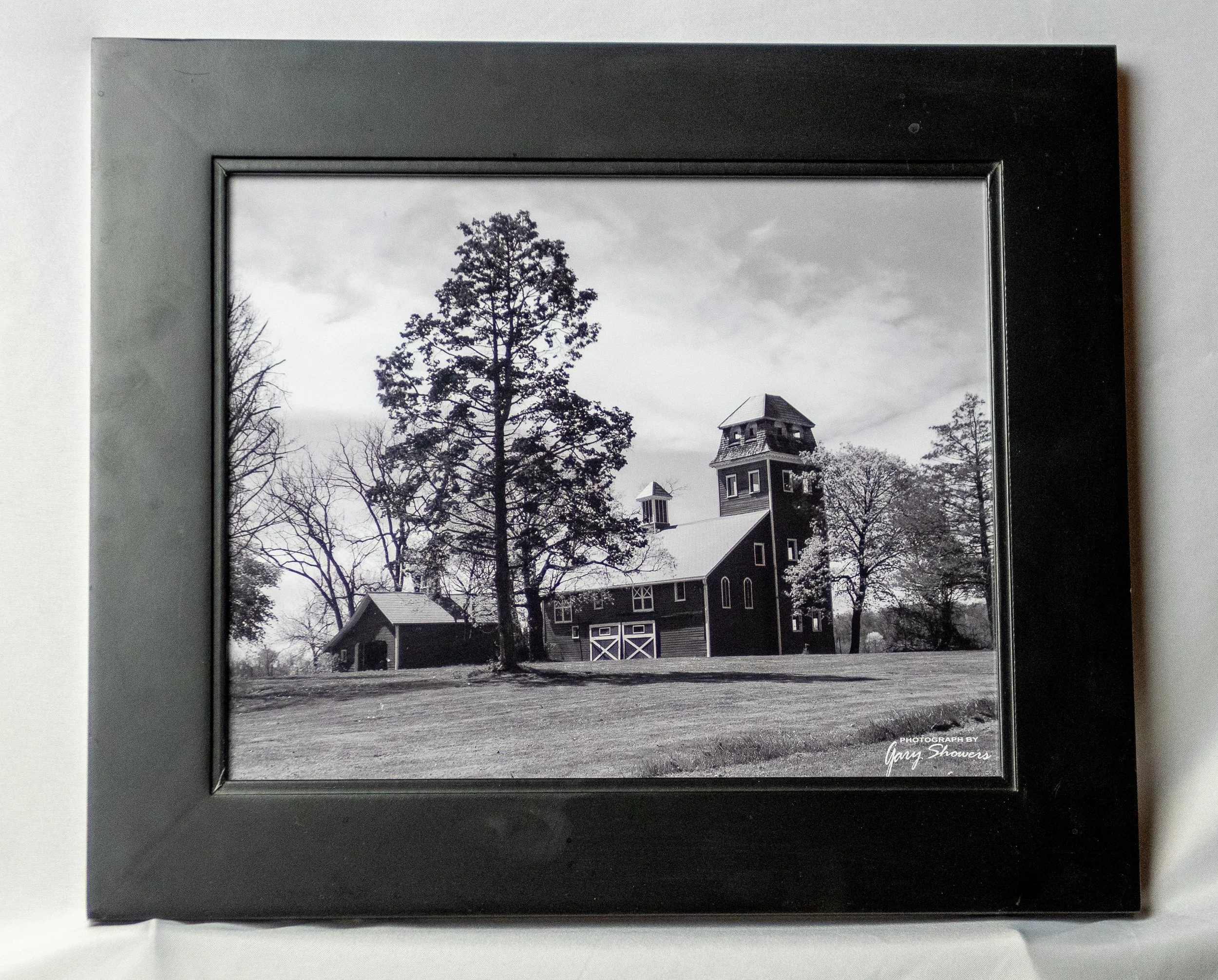 Beautiful and interesting Guernsey building black & white framed print