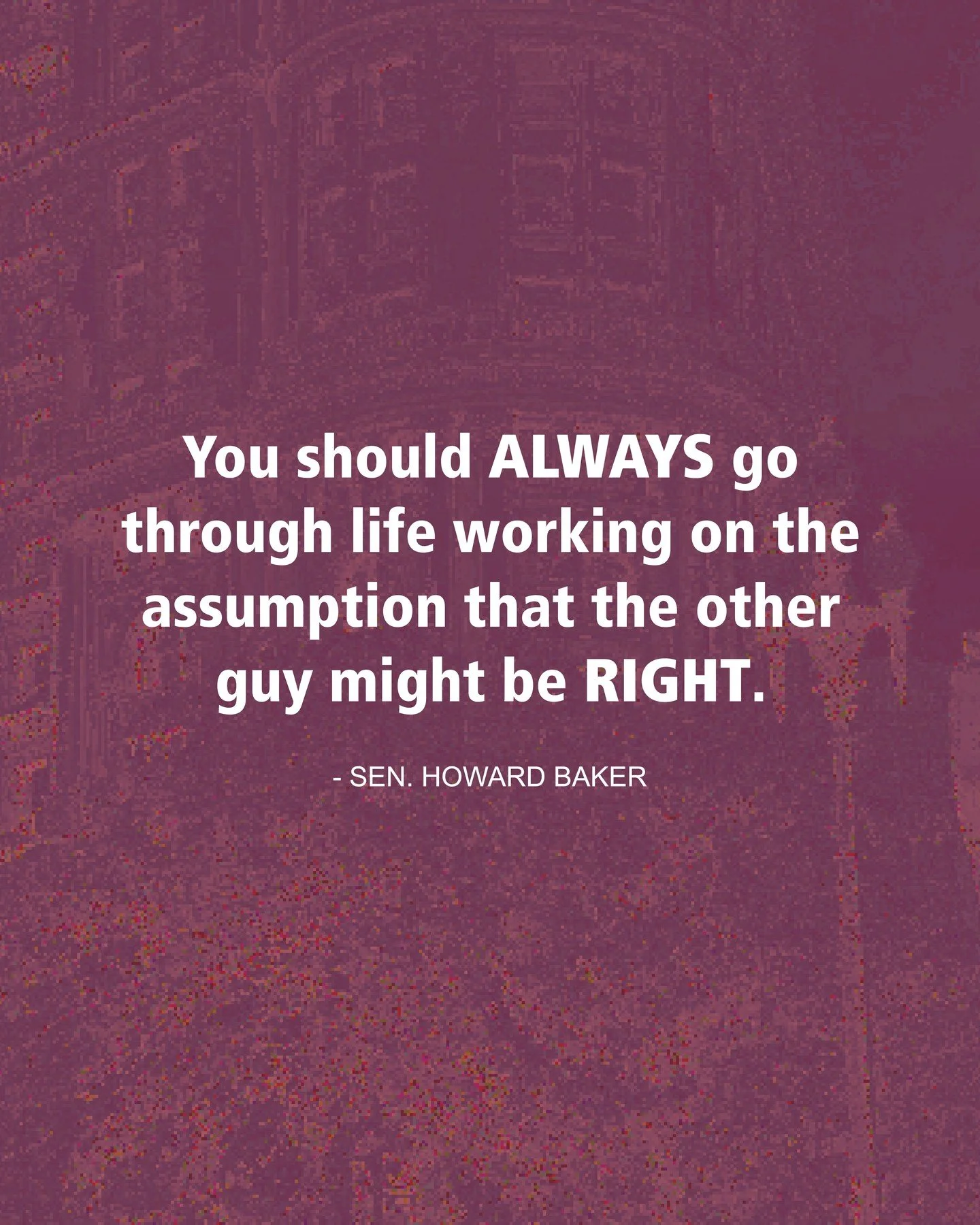 🤝👥💬 Here's to a future with more Senator Baker vibes &mdash; more respect, more empathy, more willingness to consider that we each might not have the whole picture.

The nonprofits AMC works with live this every day. They listen to the communities