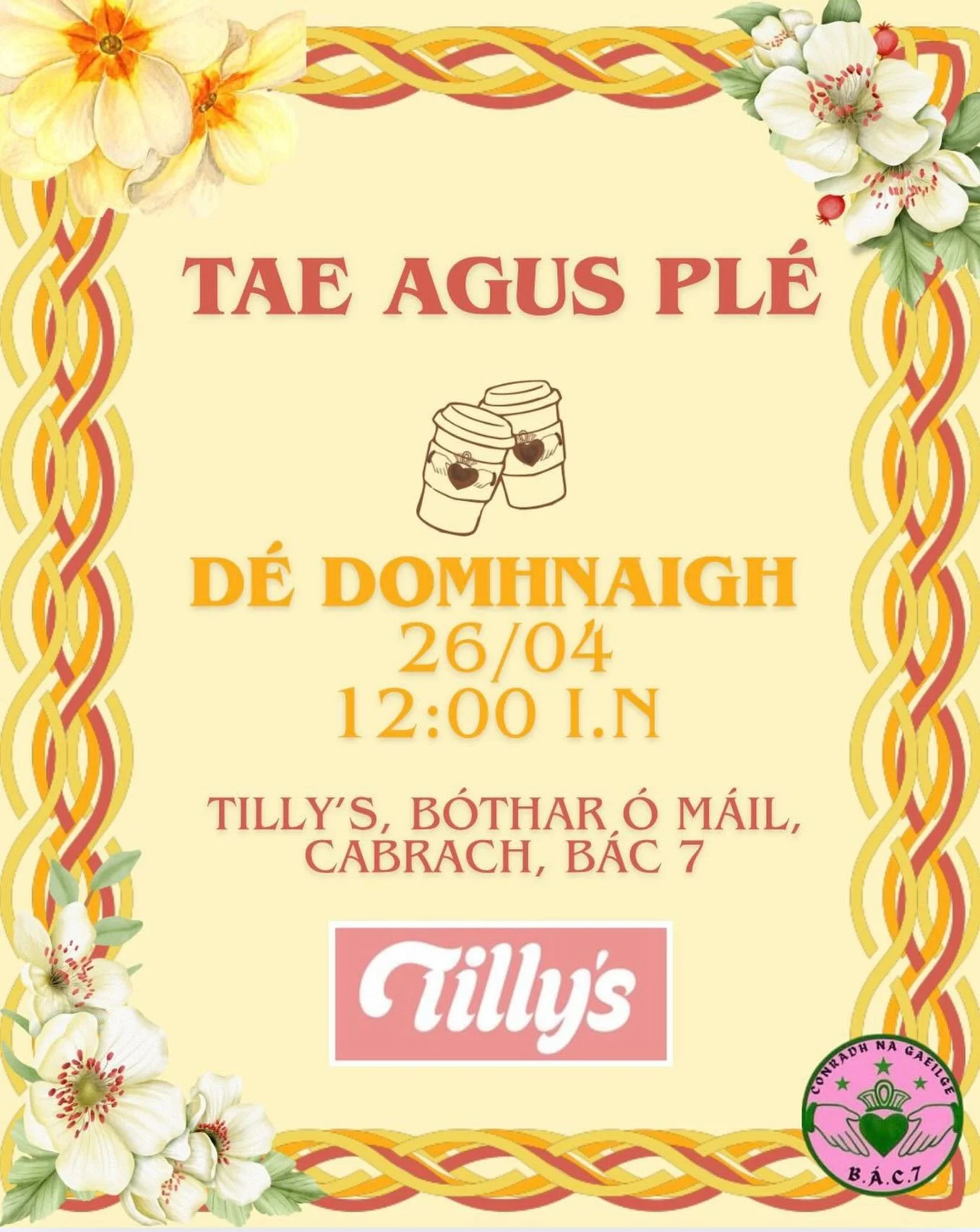 B&iacute;g&iacute; linn an Domhnach beag seo i @tillys_coffeeshop &oacute; 12 🤗⭐️ F&aacute;iltre roimh ch&aacute;ch 🌞