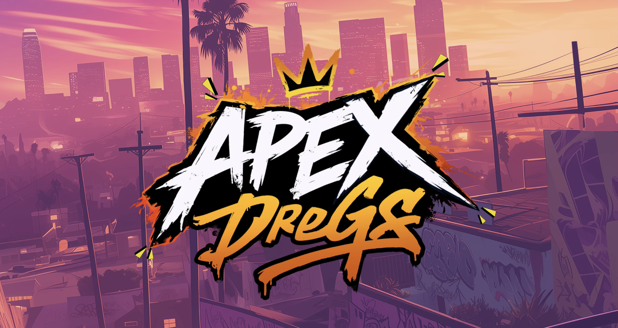 APEX DREGS by EXCO Game Studio, a high-volatility online slot game with cascading reels, expanding multipliers, free spins, and modern mobile casino gameplay.