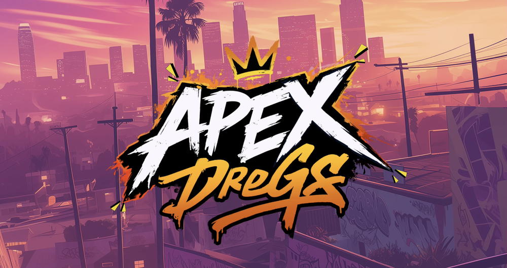 APEX DREGS original online slot game by EXCO Game Studio — 5x5 slot with GAMEX Doubling Dial