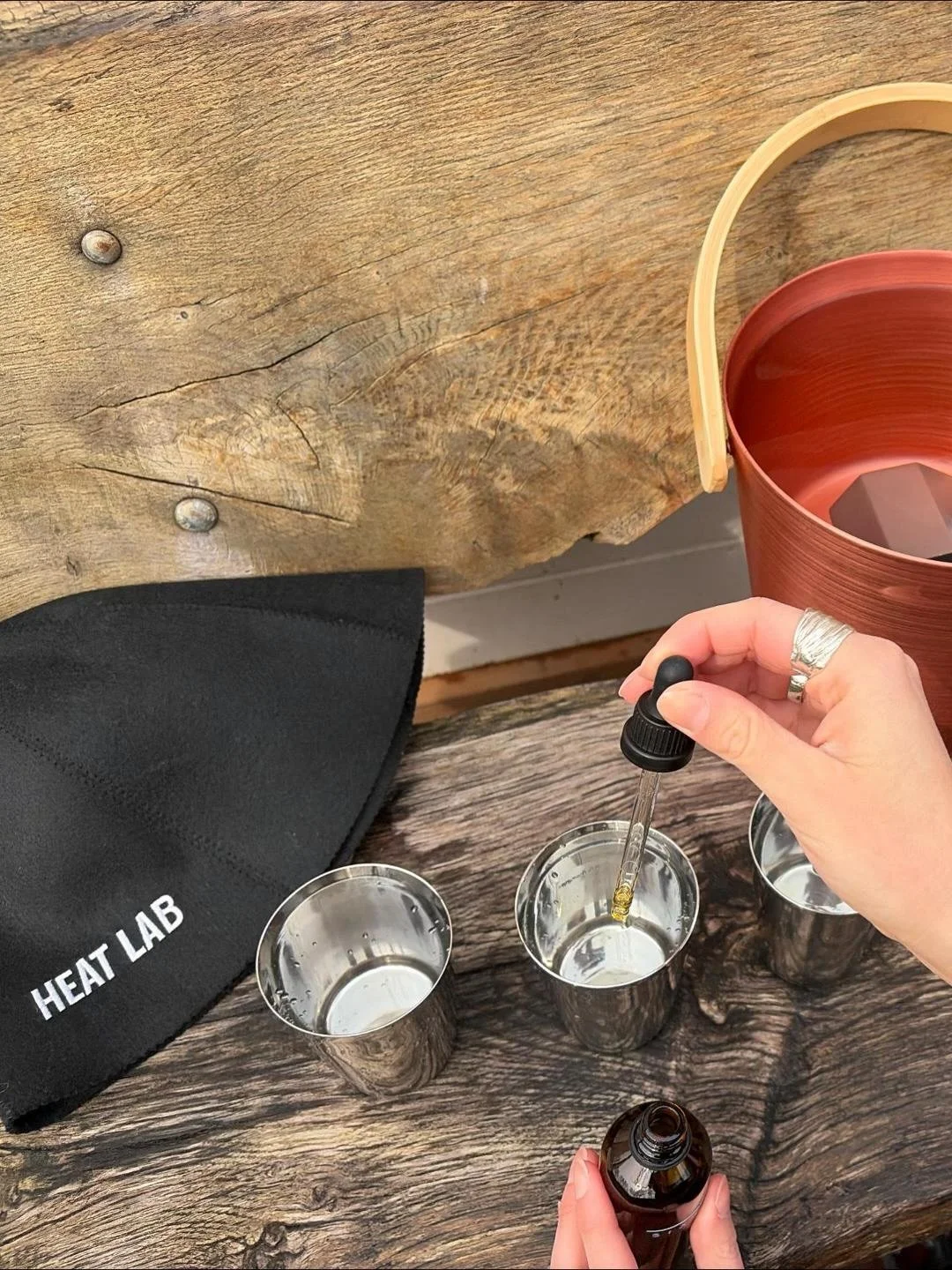 Spring is slowly arriving! And so is Heat lab 🧡 We&rsquo;re testing out some oils and prepping for the next steps. Stay tuned, see you soon at saunagus 🫶🏼❤️&zwj;🔥