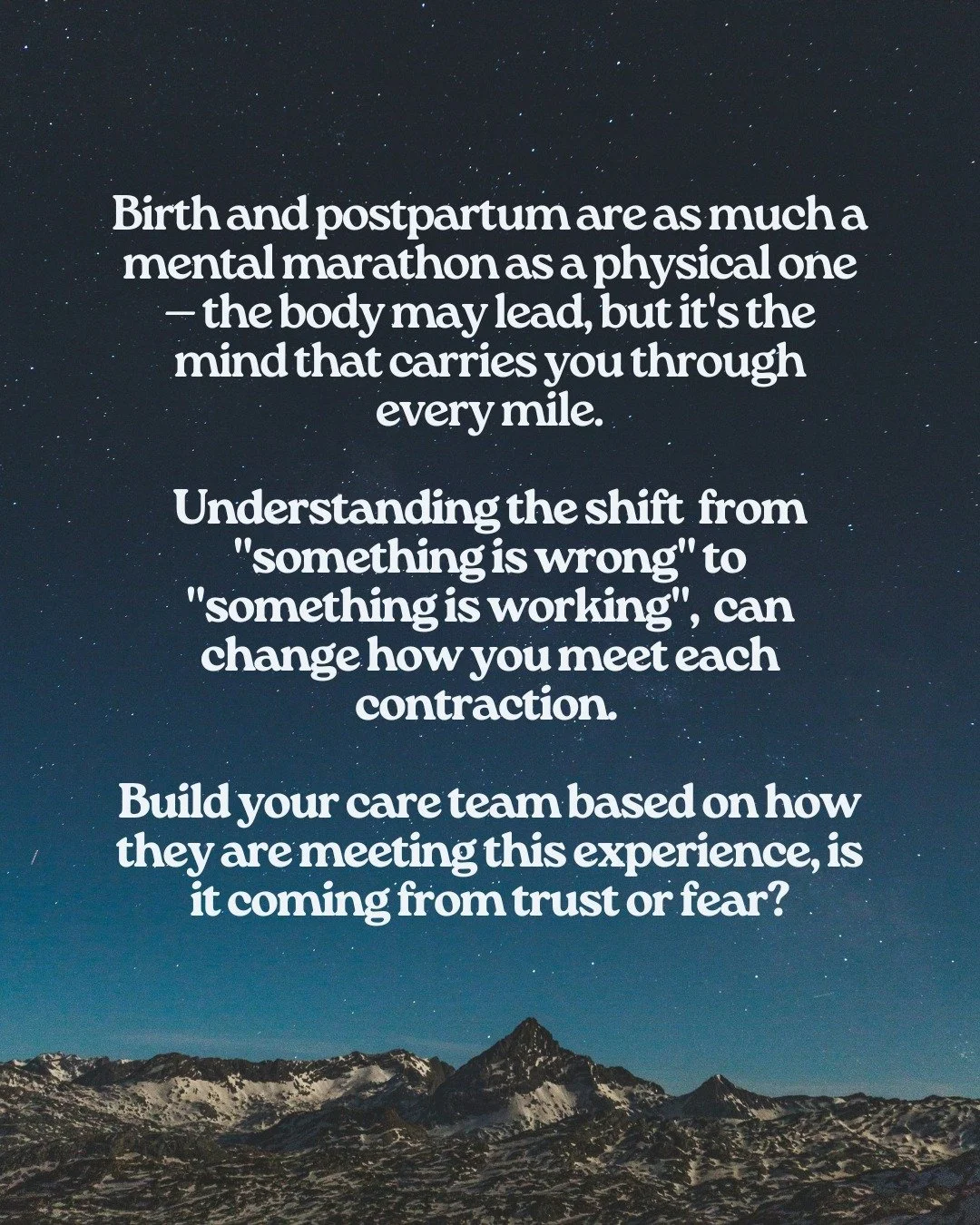 You train for the physical part: nutrition, movement, rest. But it is in understanding and preparing for what your nervous system will feel and the impact that has on the mind where it becomes important to build the tools to stay grounded when things