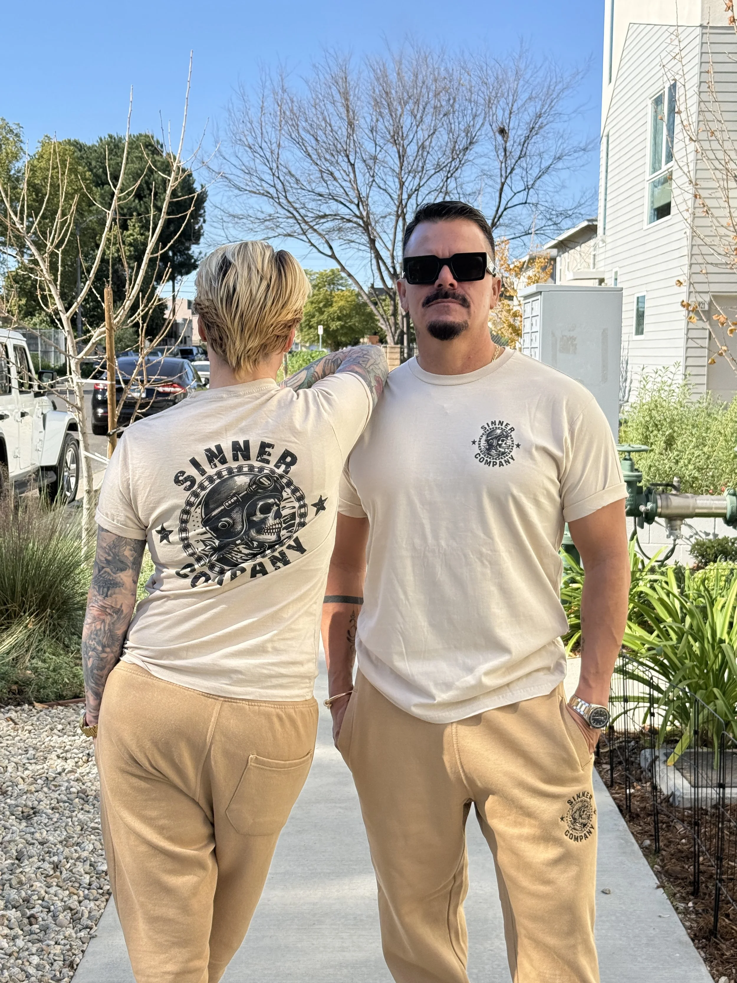 Sinner Company Moto Skull Joggers