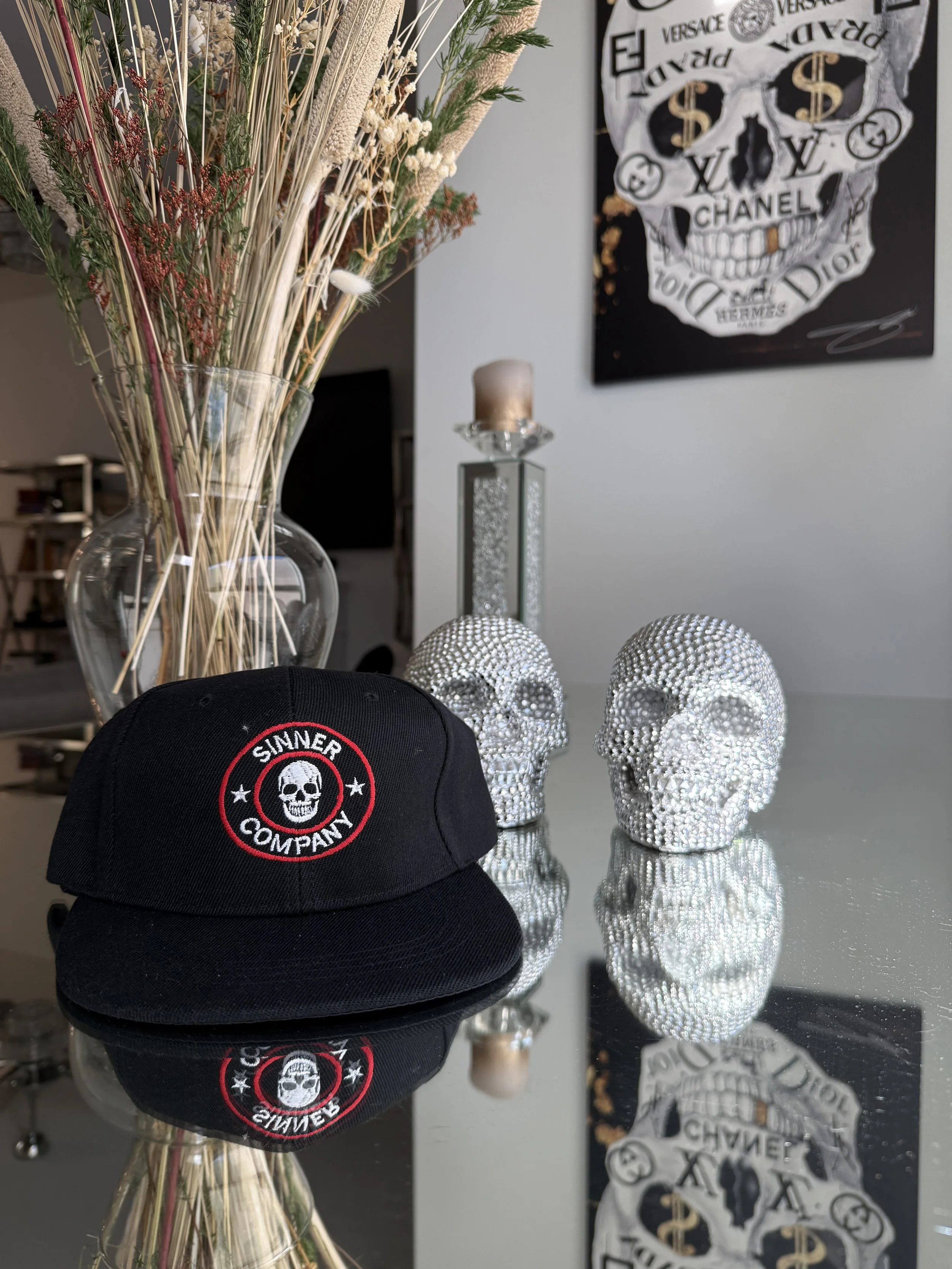 Sinner Company Logo Flat Bill Hat