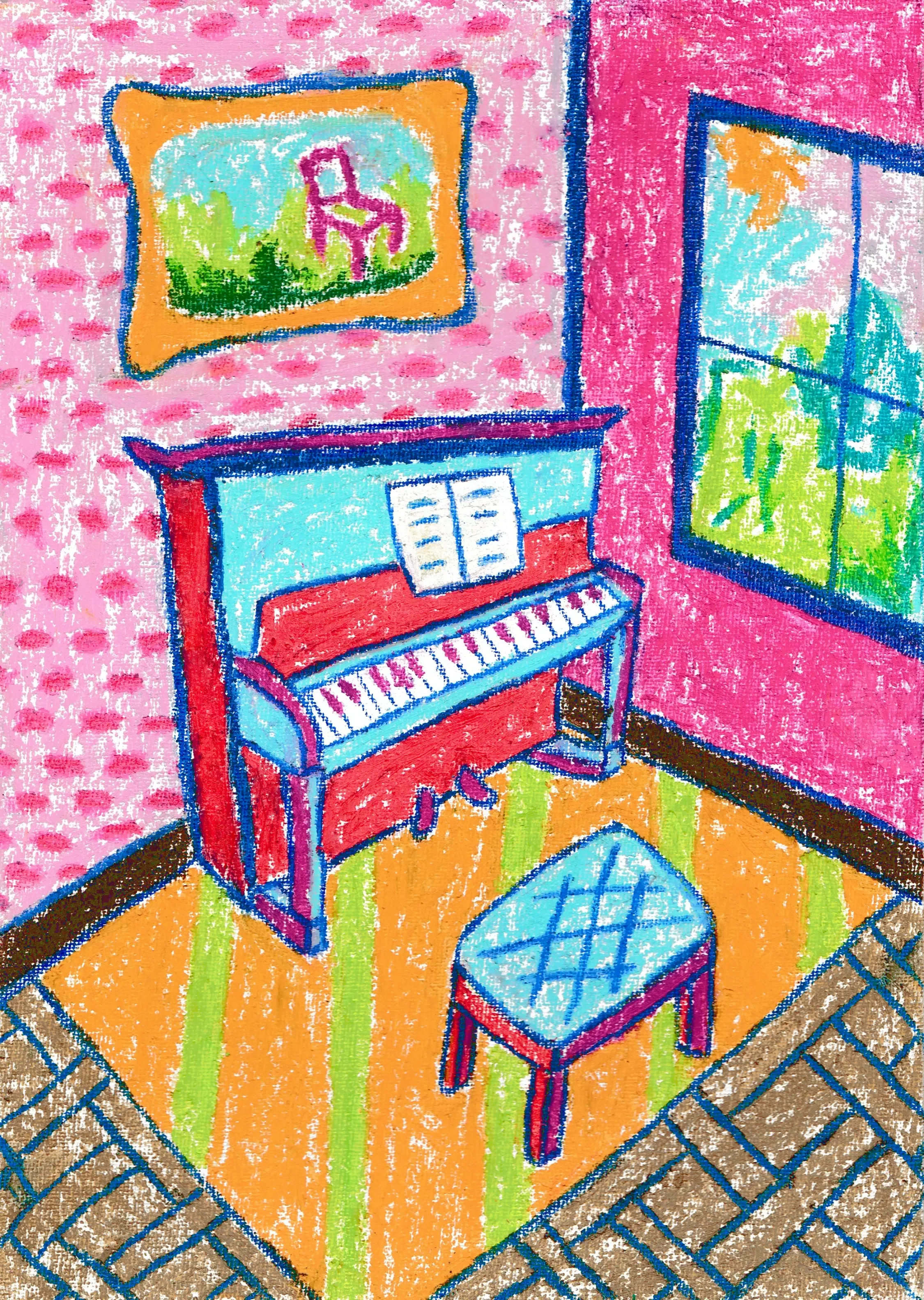For to have loved you - Oil Pastel