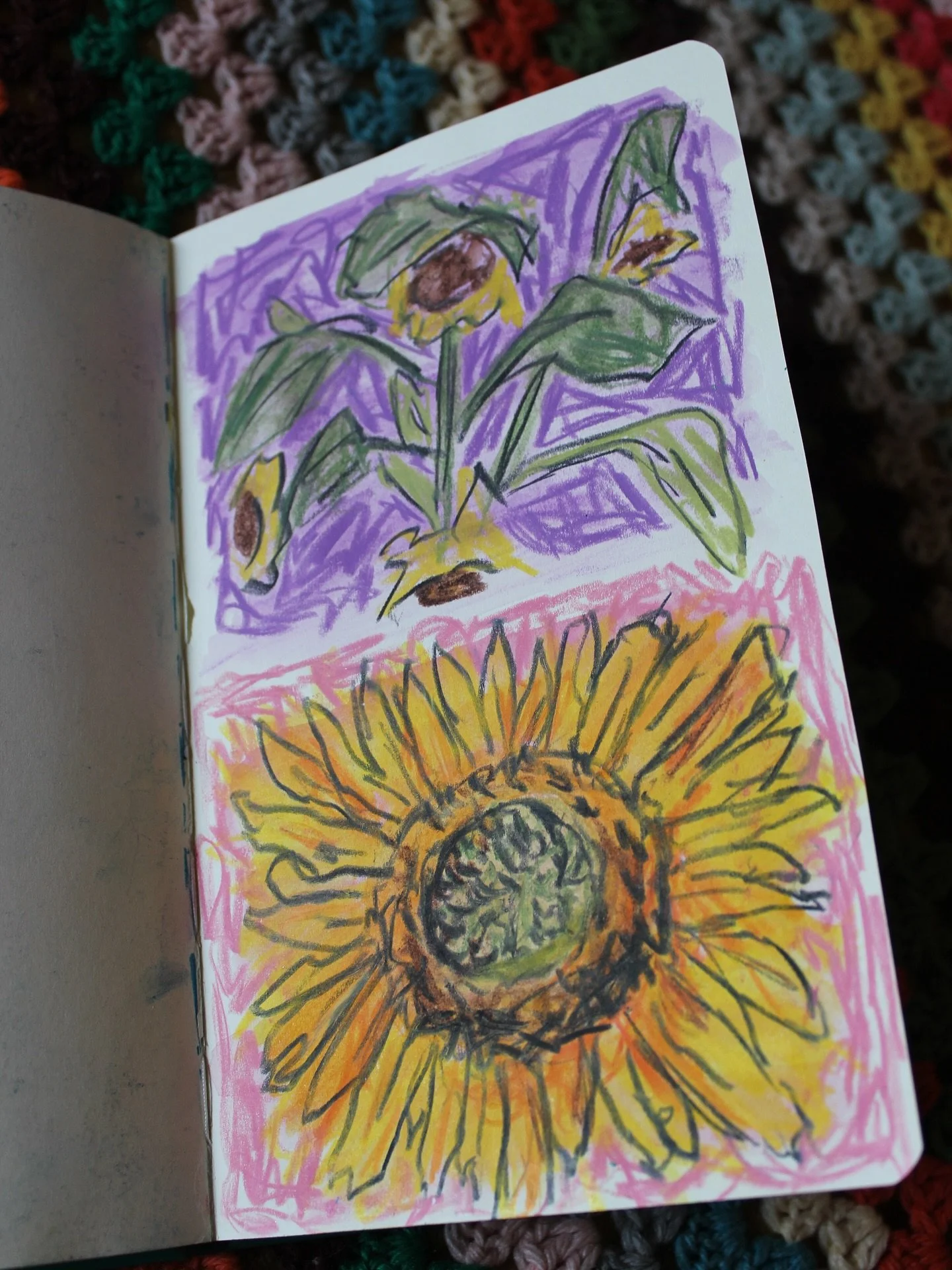Sunflowers Sunflowers Sunflowers
🌻🌻🌻
What&rsquo;s not to love! Using Neocolor Aquarelle 2 wax pastel!

-
-
-
-
-
-
-
#sunflower #neocolor2 #sketchbook #sketchbooktour #sketch #illustration #natureillustration #art #artist #sketchaday #floral #natu