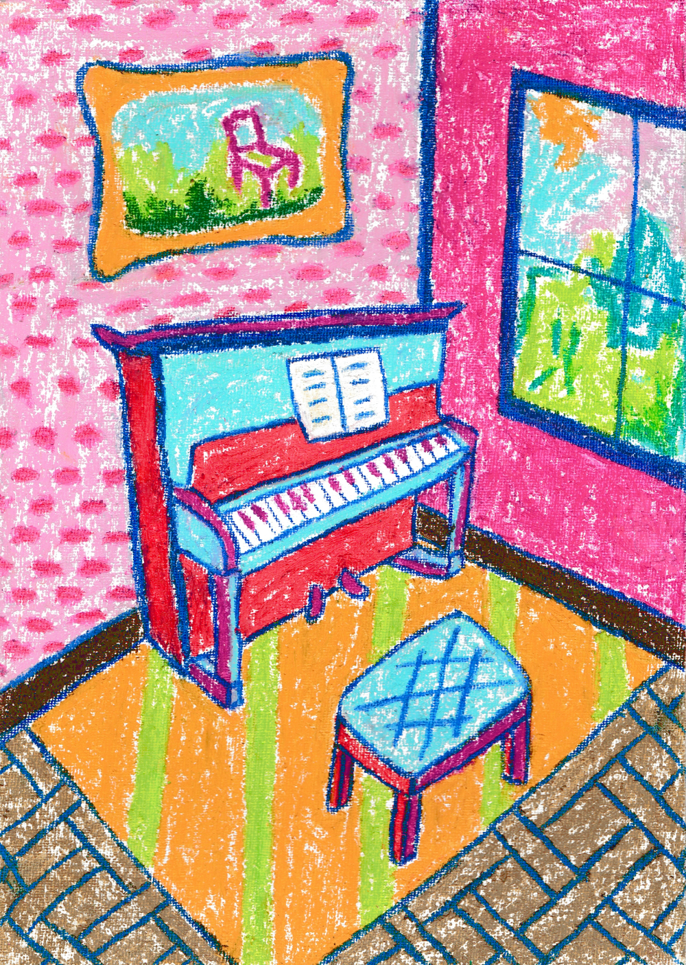 For to have loved you - Oil Pastel