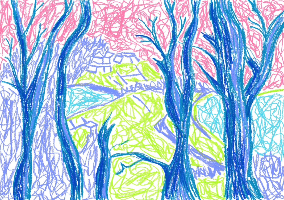 The Trees - Wax pastel