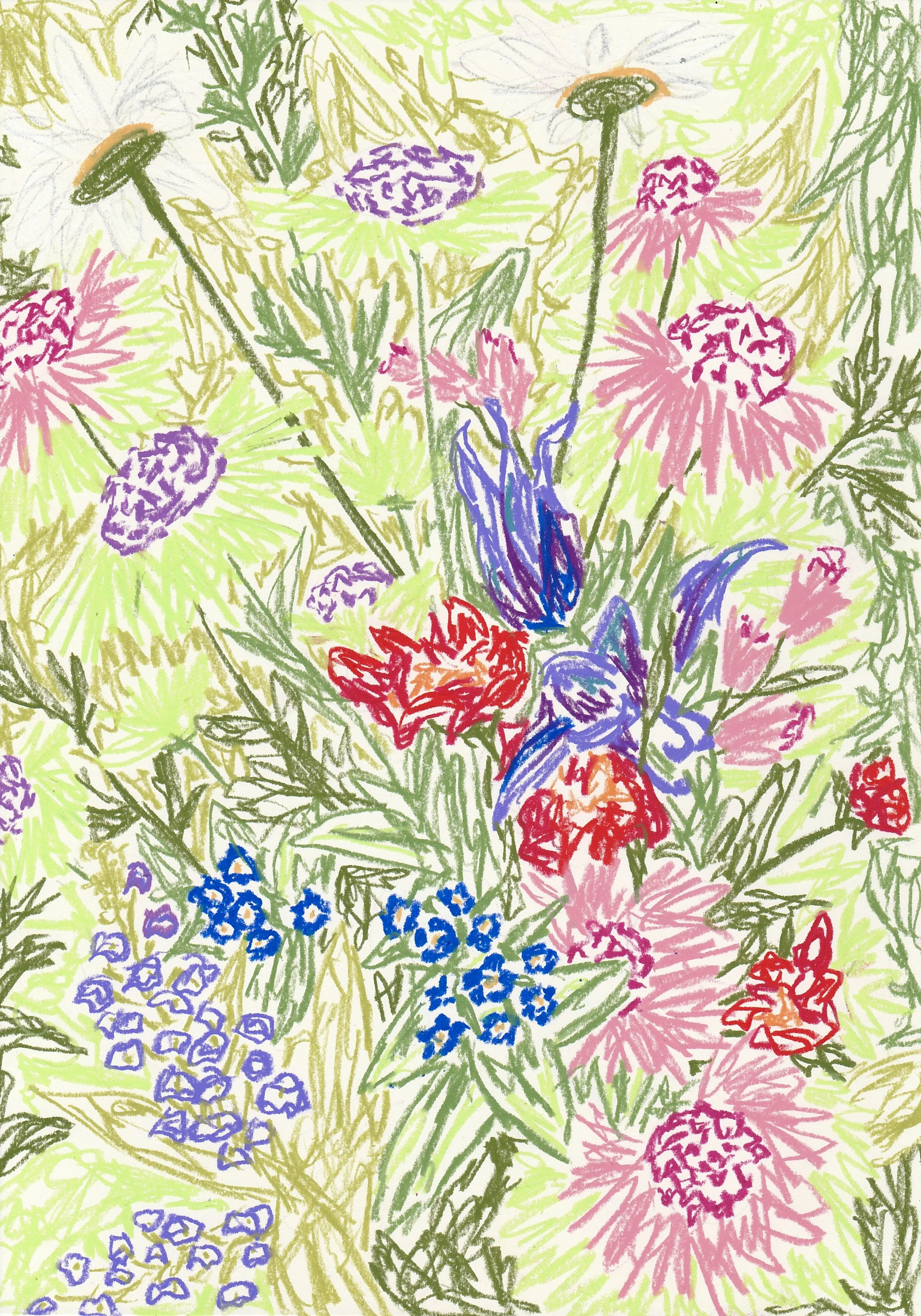 Sheila's Bouquet - Wax pastel