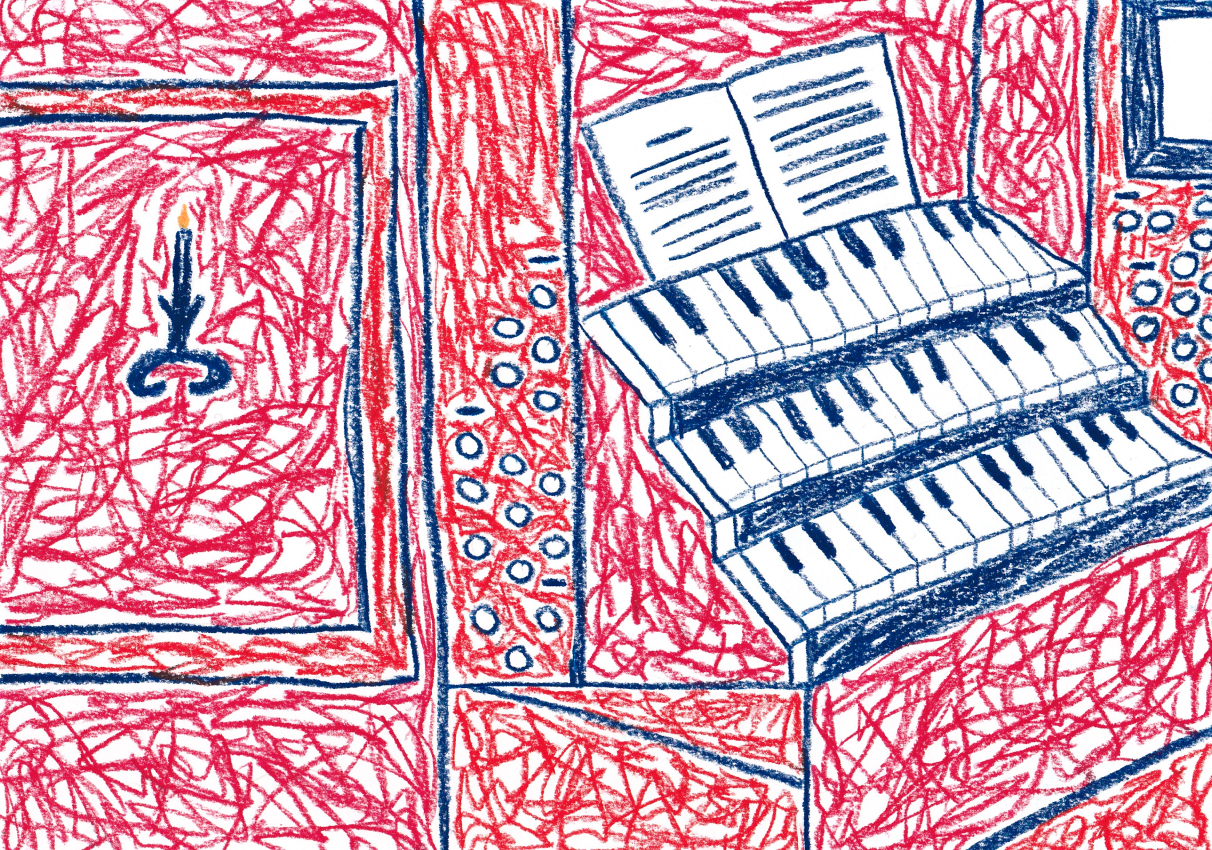 All Hail the Mighty Organ - Wax pastel