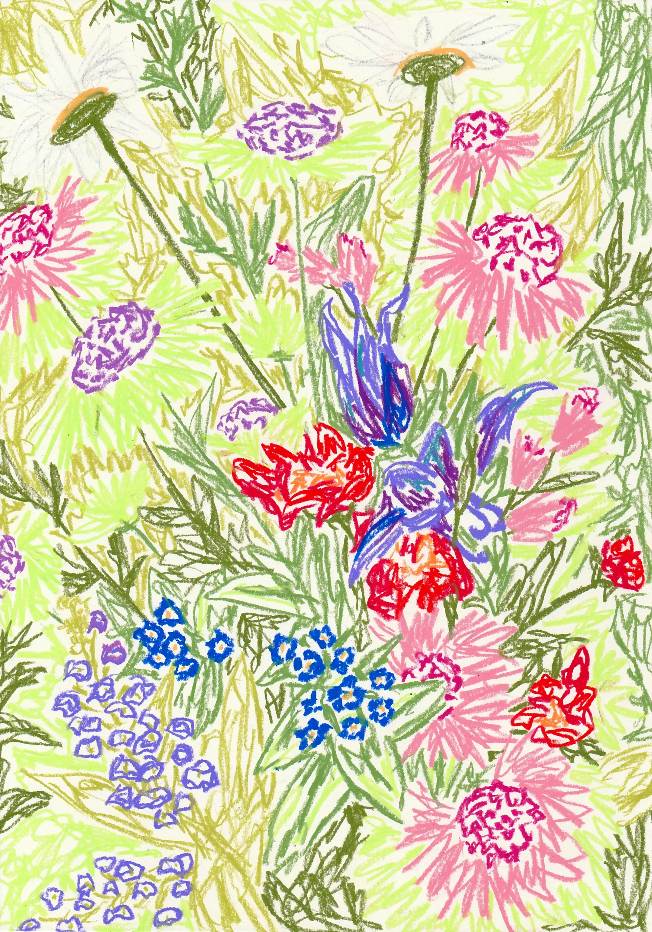 Sheila's Bouquet - Wax pastel