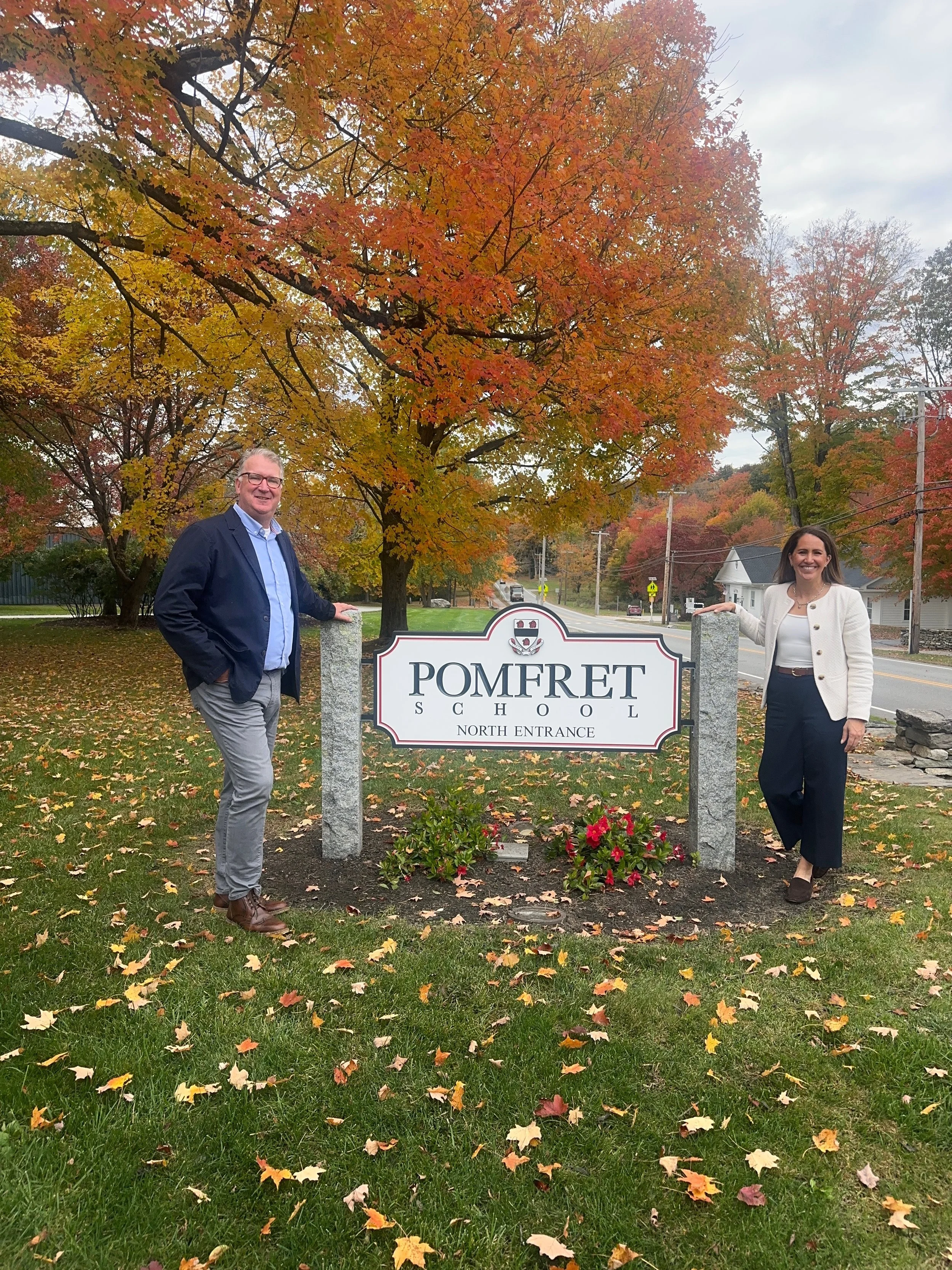 Mike Marich and Taryn Sheehan leading a coaches workshop at Pomfret School