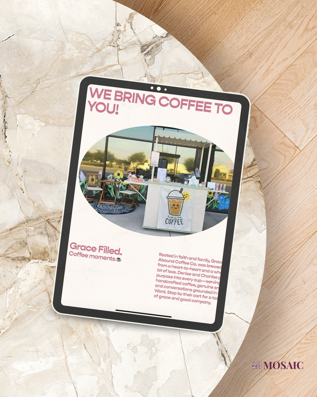 Grace Abound Coffee Co: Clean, Simple, On-Brand Website