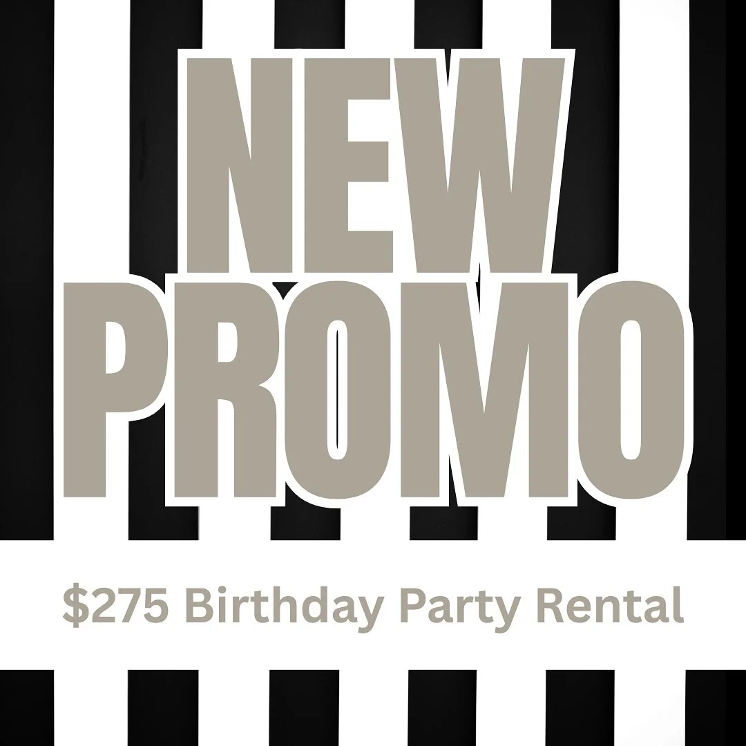🎉✨ It&rsquo;s BACK ✨🎉

You guys loved our Birthday Party Rental Special so much, we had to bring it back for the rest of the year! 🥳

👉 Just $275 for a 5-hour rental of our bright, all-white studio space &ndash; perfect for celebrating in style w