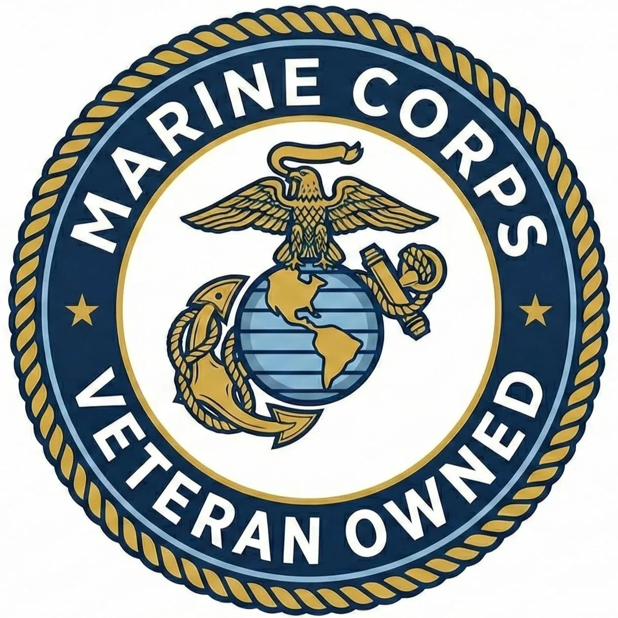 USMC Veteran owned business badge