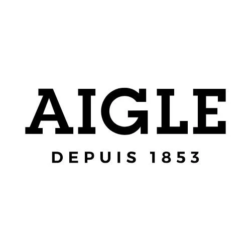 Logo avec le texte "AIGLE" en gros caractères, suivi de "DEPUIS 1853" en plus petit.