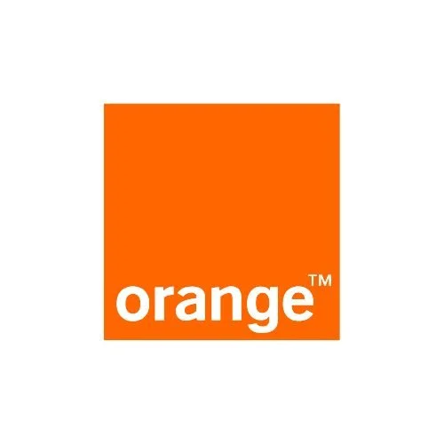 Logo orange avec un carré orange et le texte blanc "orange" en bas à gauche.