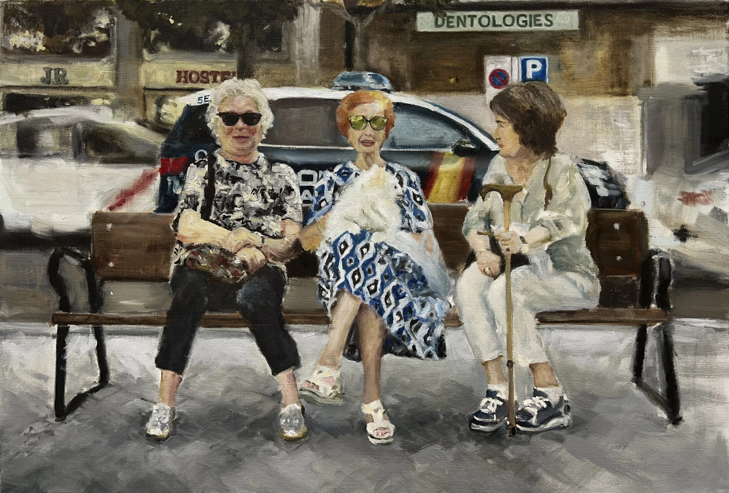 “Las chicas” 
Óleo sobre lienzo
2025