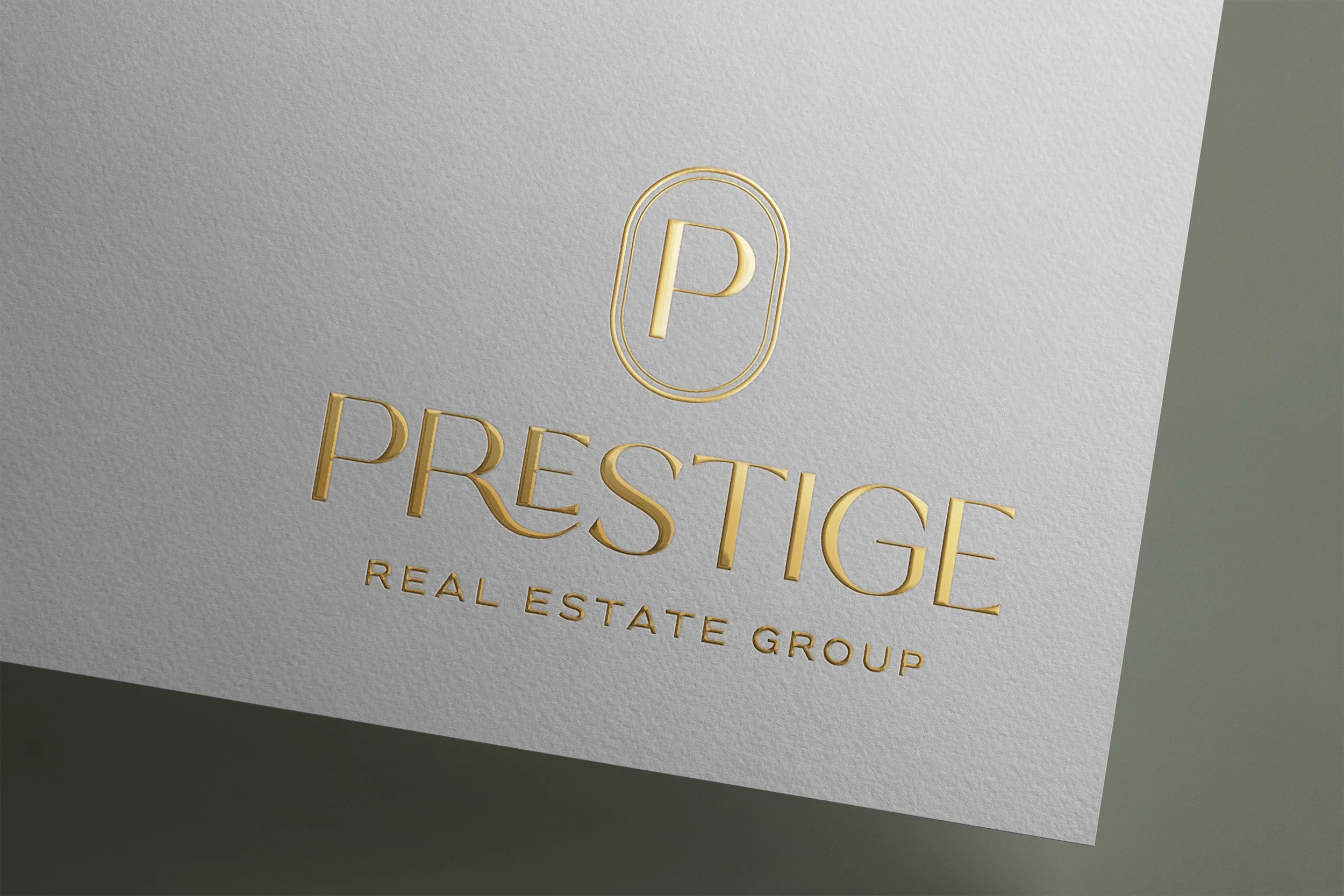 Prestige Real Estate Logo Mockup