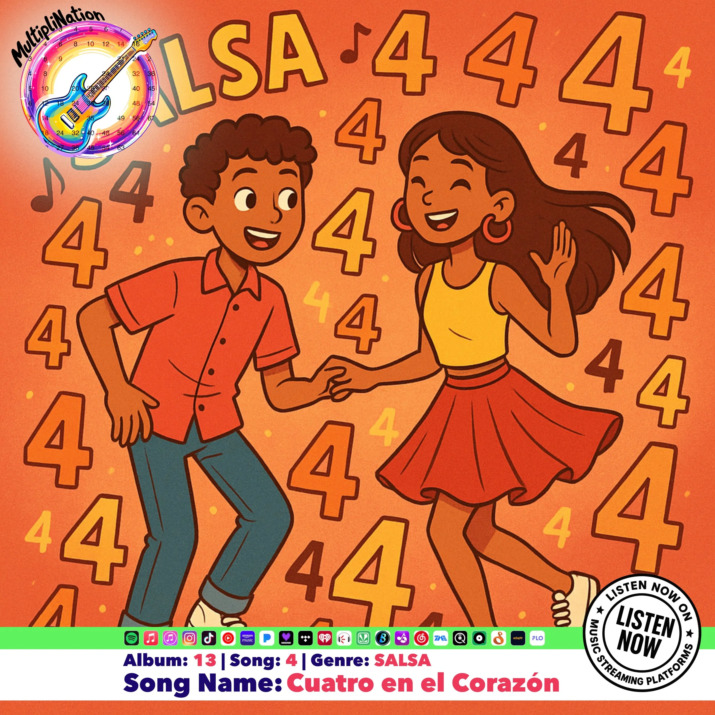 Album 13 (Salsa) — ×4 | “Cuatro en el Corazón”