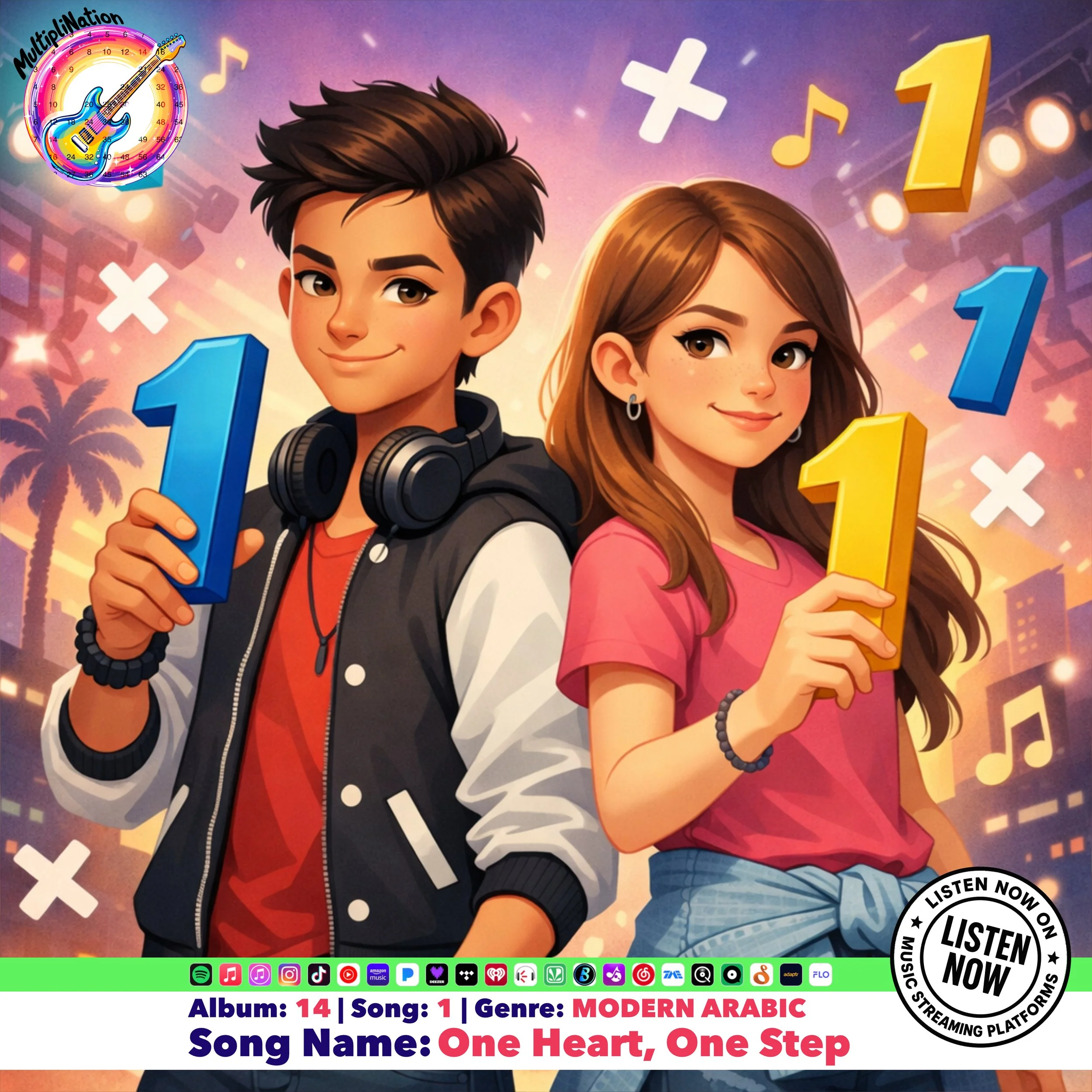 Multiplying by One Through Music - Album 14 — Arabic Music