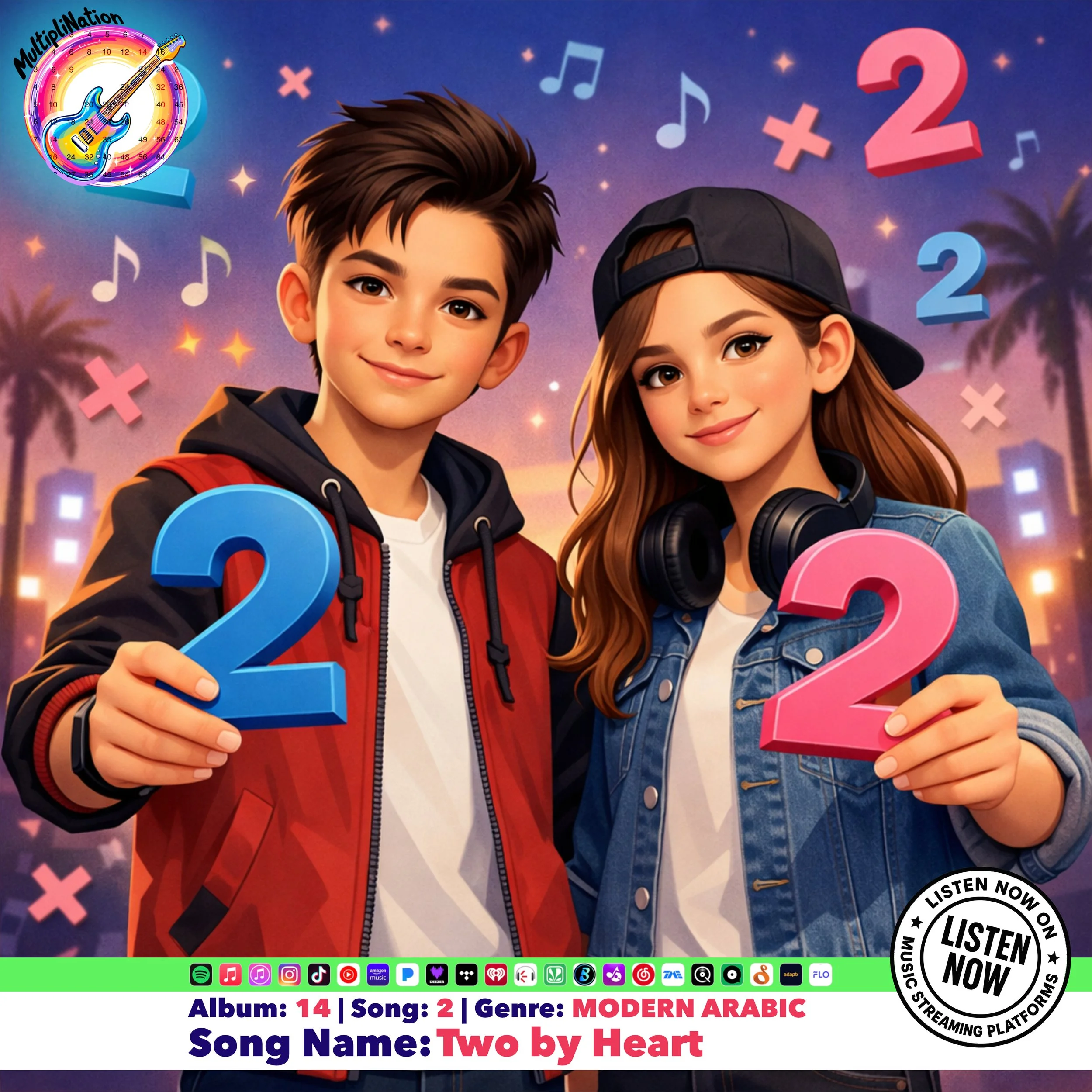 Album 14 (Arabic Music): Learning the Two Times Table Through Rhythm