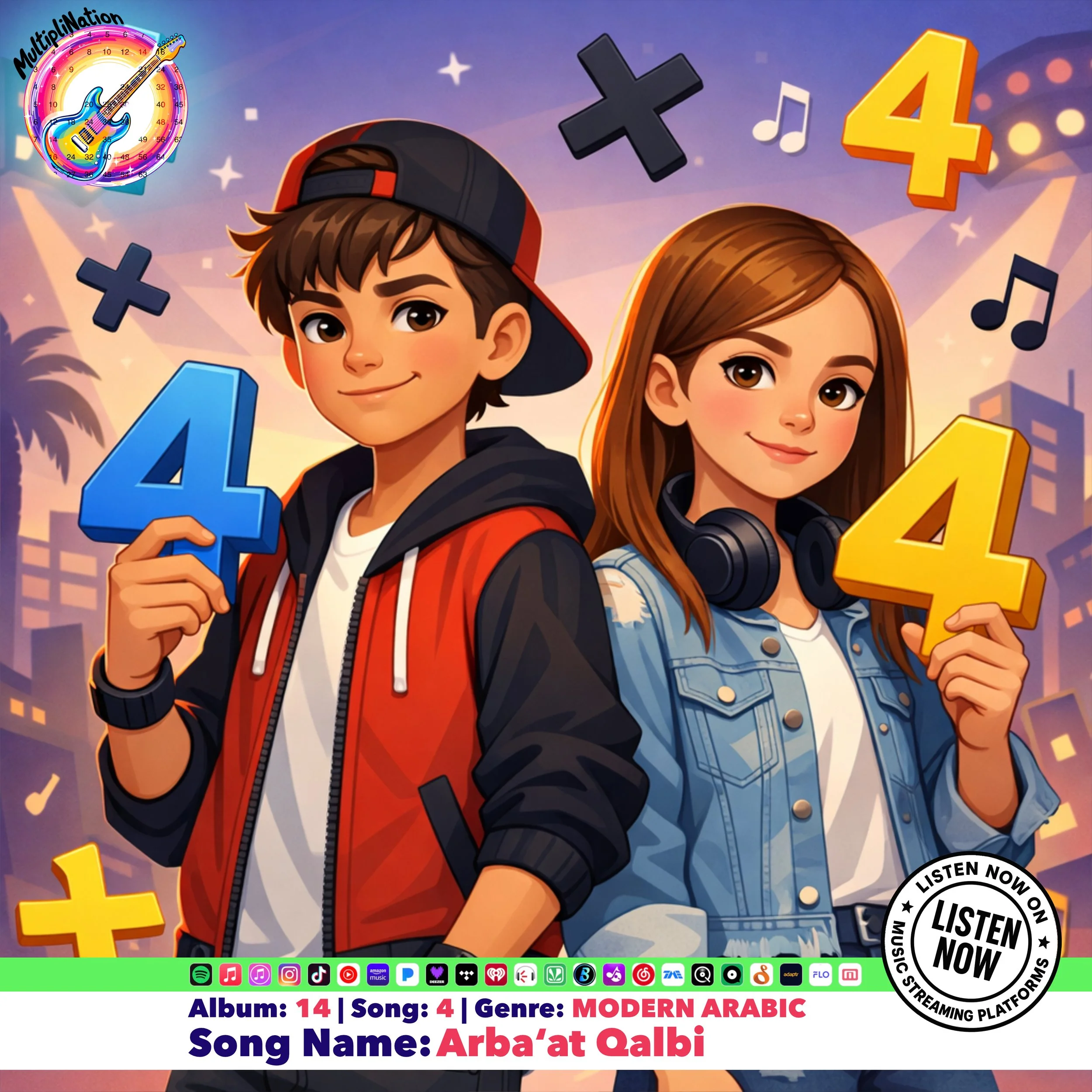 Album 14 – Arabic Music - Multiplying by Four Through Music