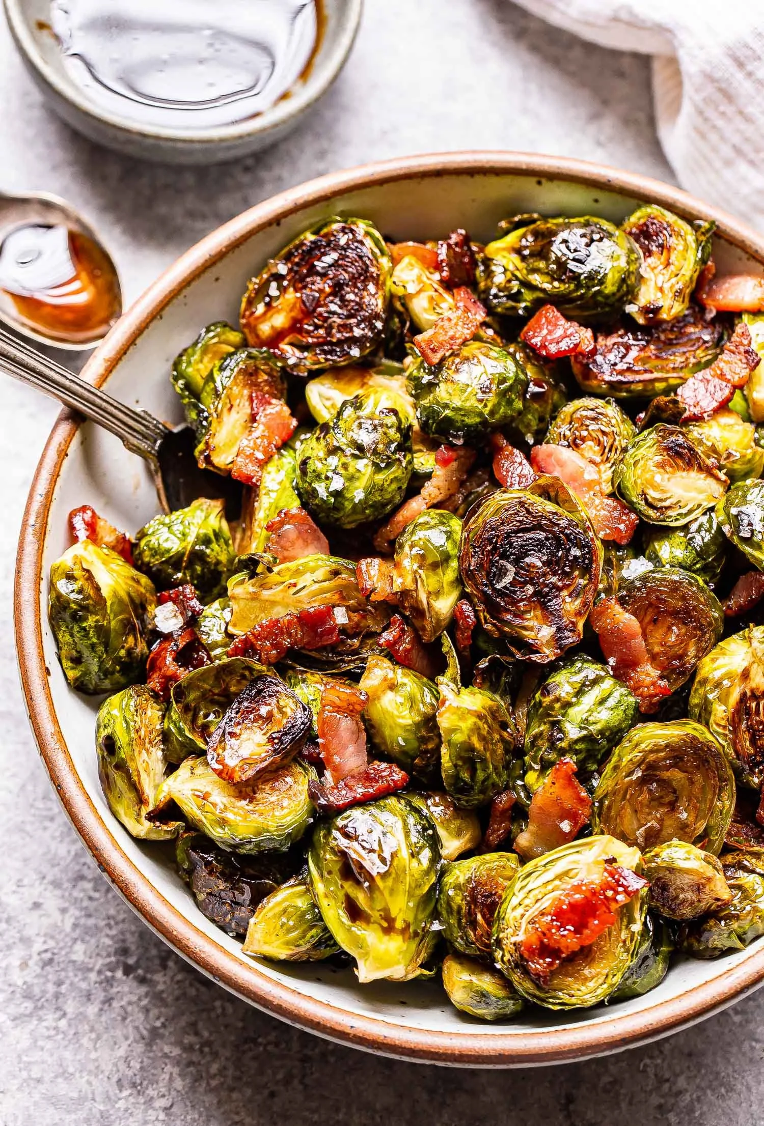 Honey Balsamic Brussels Sprouts & Bacon
