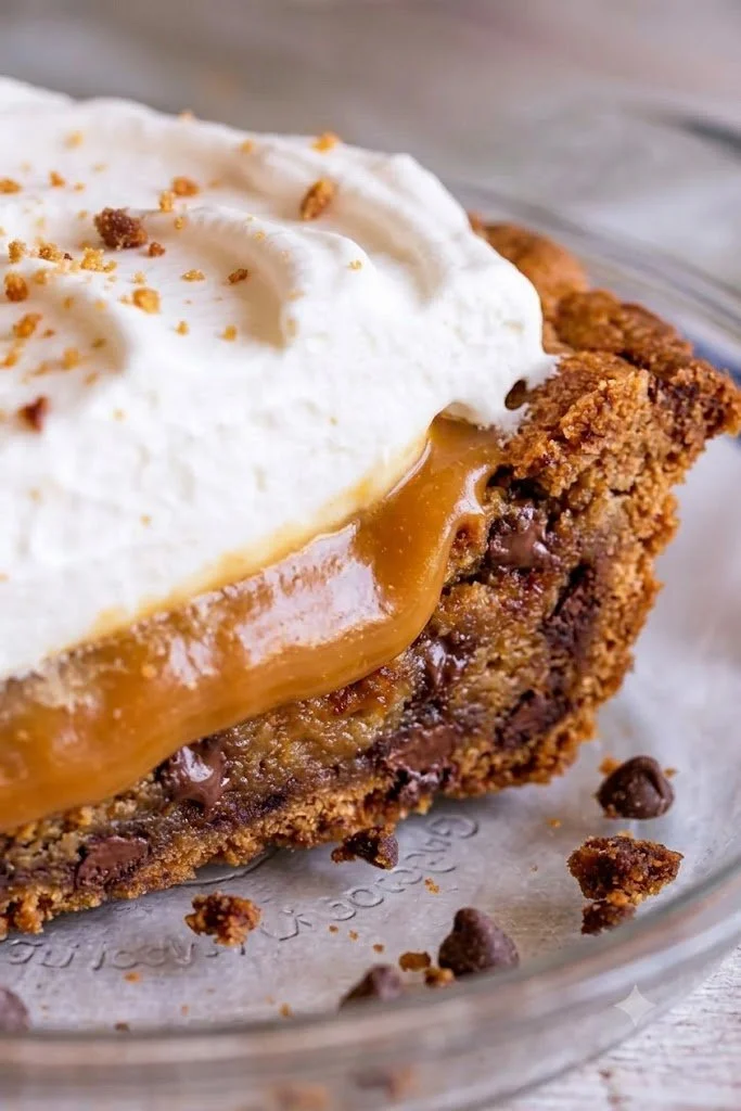 Dulce De Leche Pie w. Chocolate Chip Cookie Crust