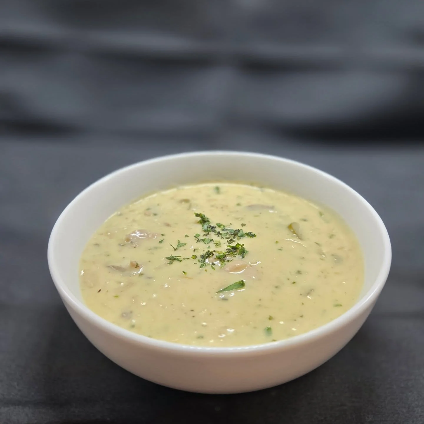 Cream of Tarragon Chicken w/ Rice Soup