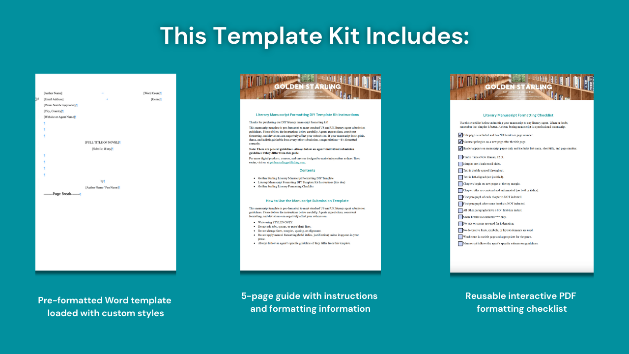 Kit Inclusions Literary Manuscript Formatting DIY MS Word Template Kit for Authors.png