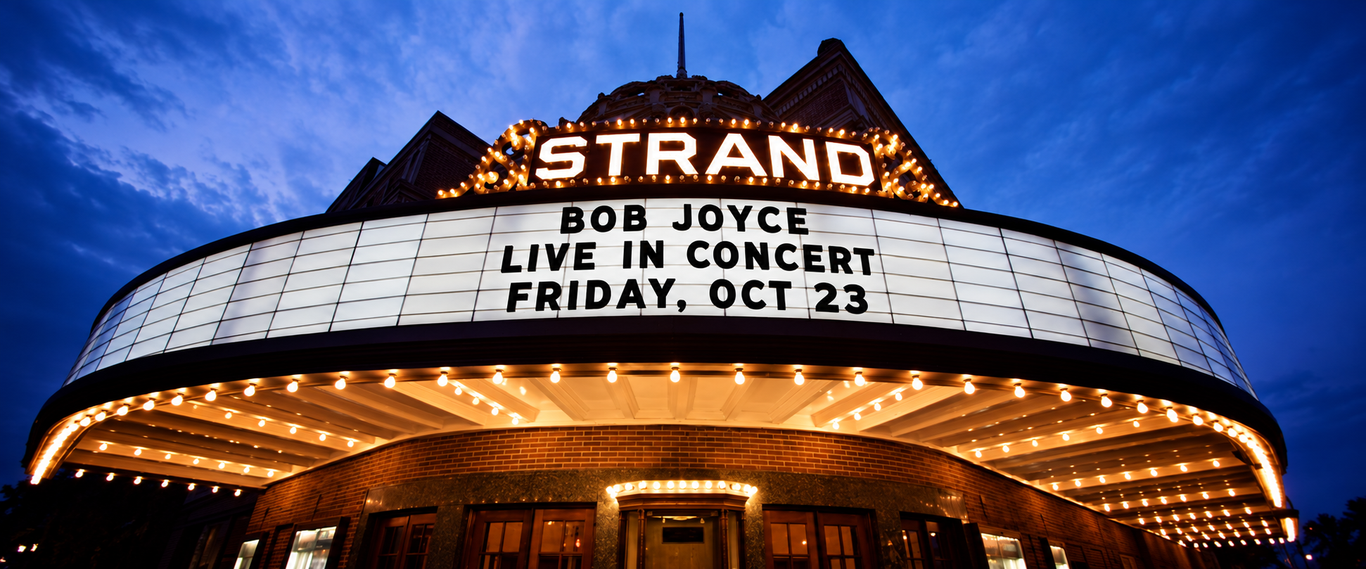 Bob Joyce Announces Live Concert at Historic Strand Theatre in Shreveport