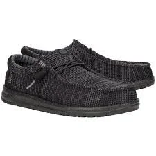 Hey Dude Men's Wally Stretch Sox Black/Black